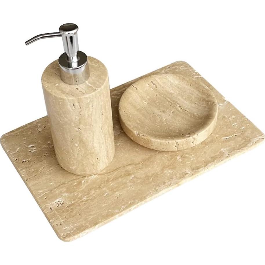 Dispensador de Jabón StonePlus Travertino Beige 1.22 kg
