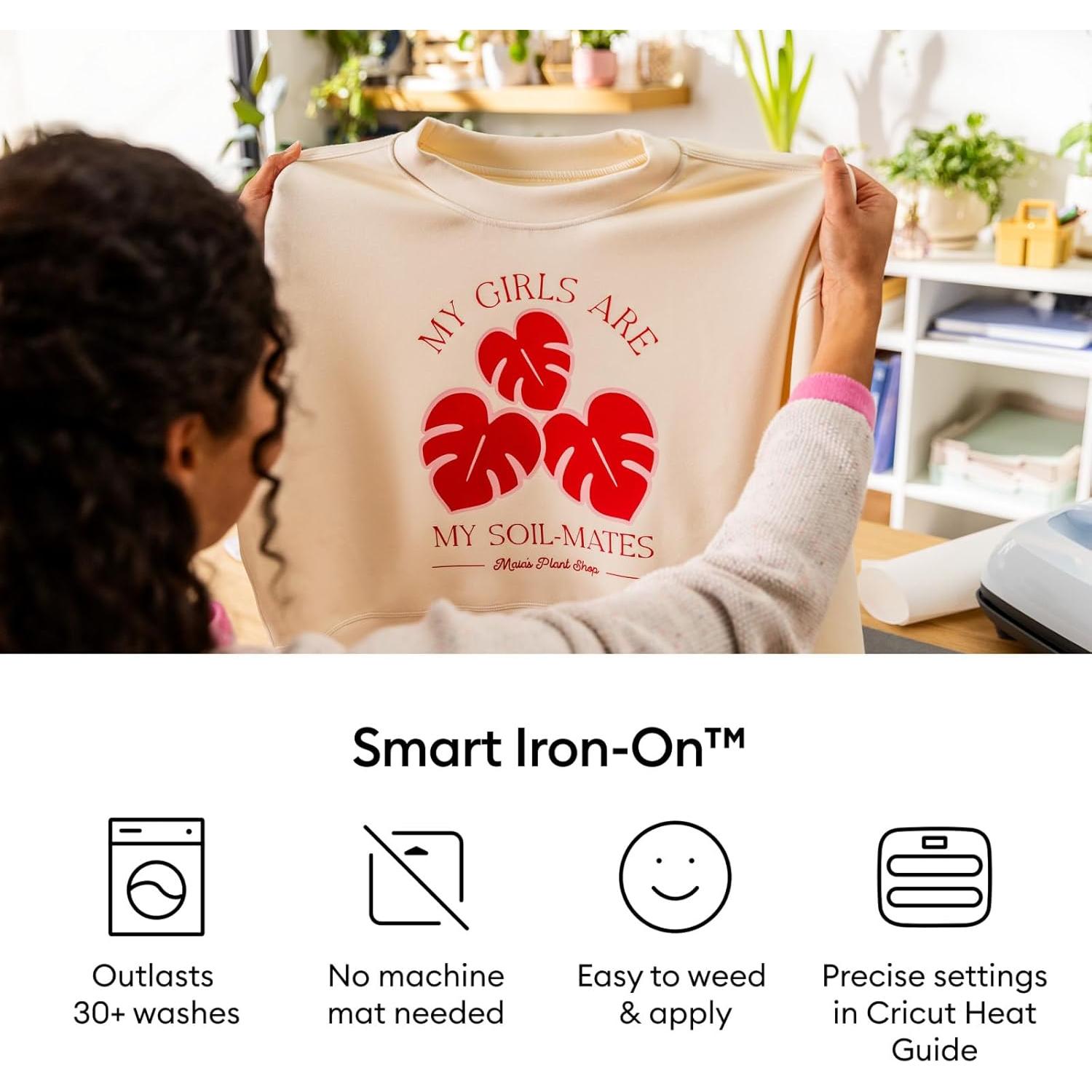 Vinilo de Transferencia Térmica Cricut Joy Smart Iron-On 6 Hojas