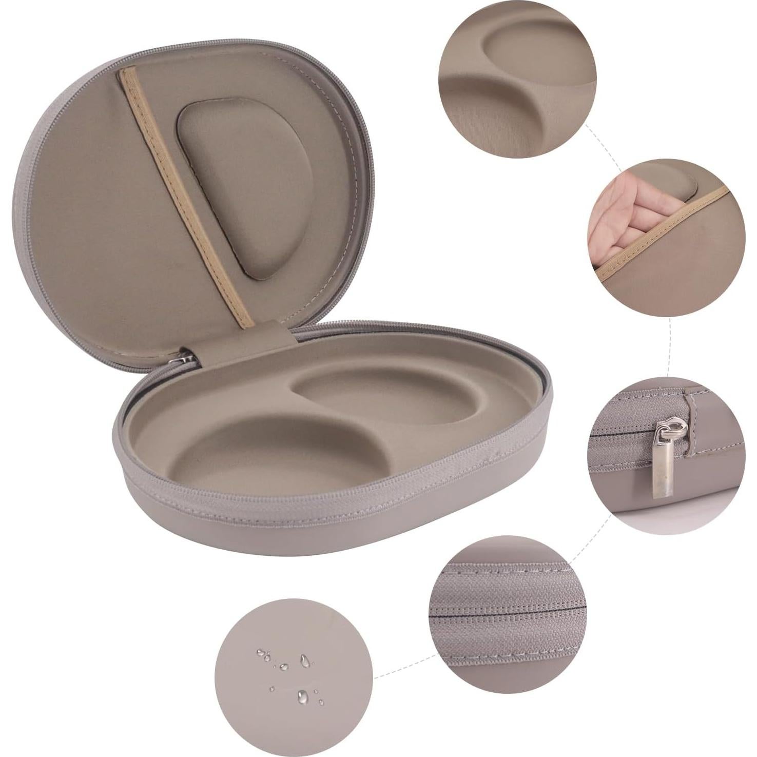 Funda Dura para Auriculares Bose QuietComfort Ultra - Humo Blanco