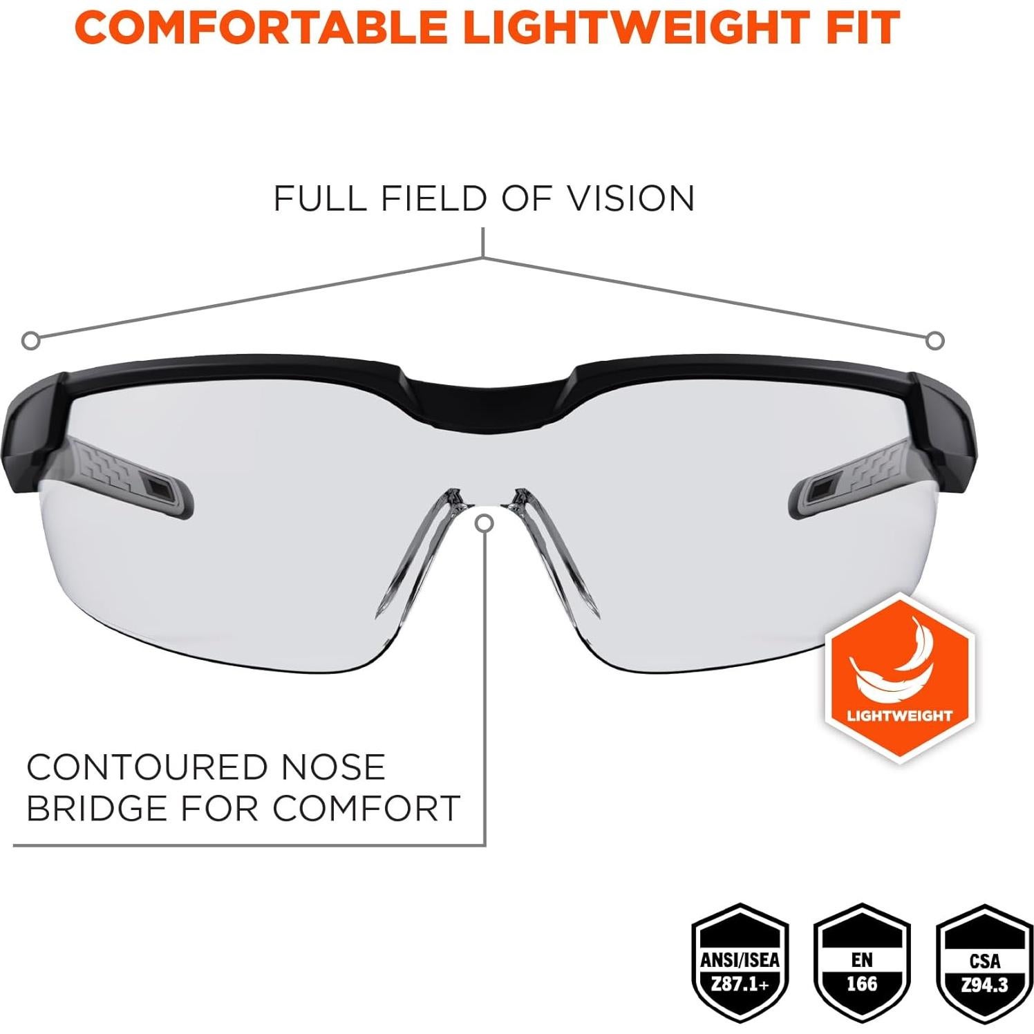 Gafas de Seguridad Ergodyne Skullerz DELLENGER Lentes Claros