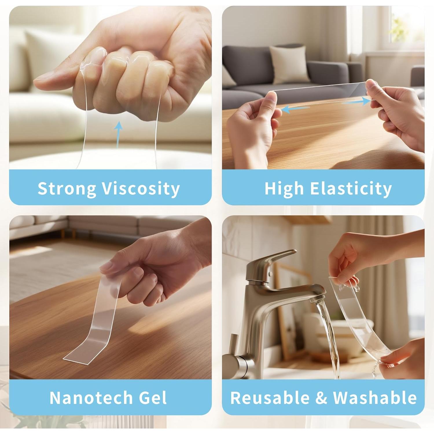 Cinta Doble Cara Rvhouse 3M 3.0 cm x 203.2 cm Alta Resistencia