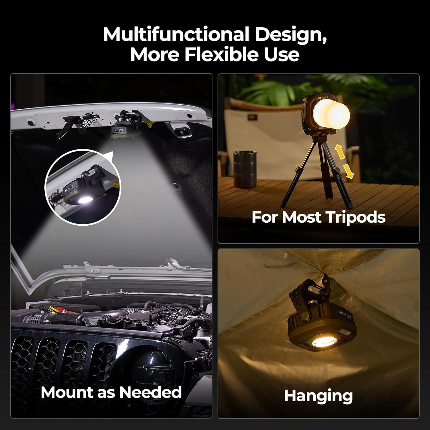 Luz de Trabajo Recargable BougeRV AL05 PRO 1500LM LED Magnética