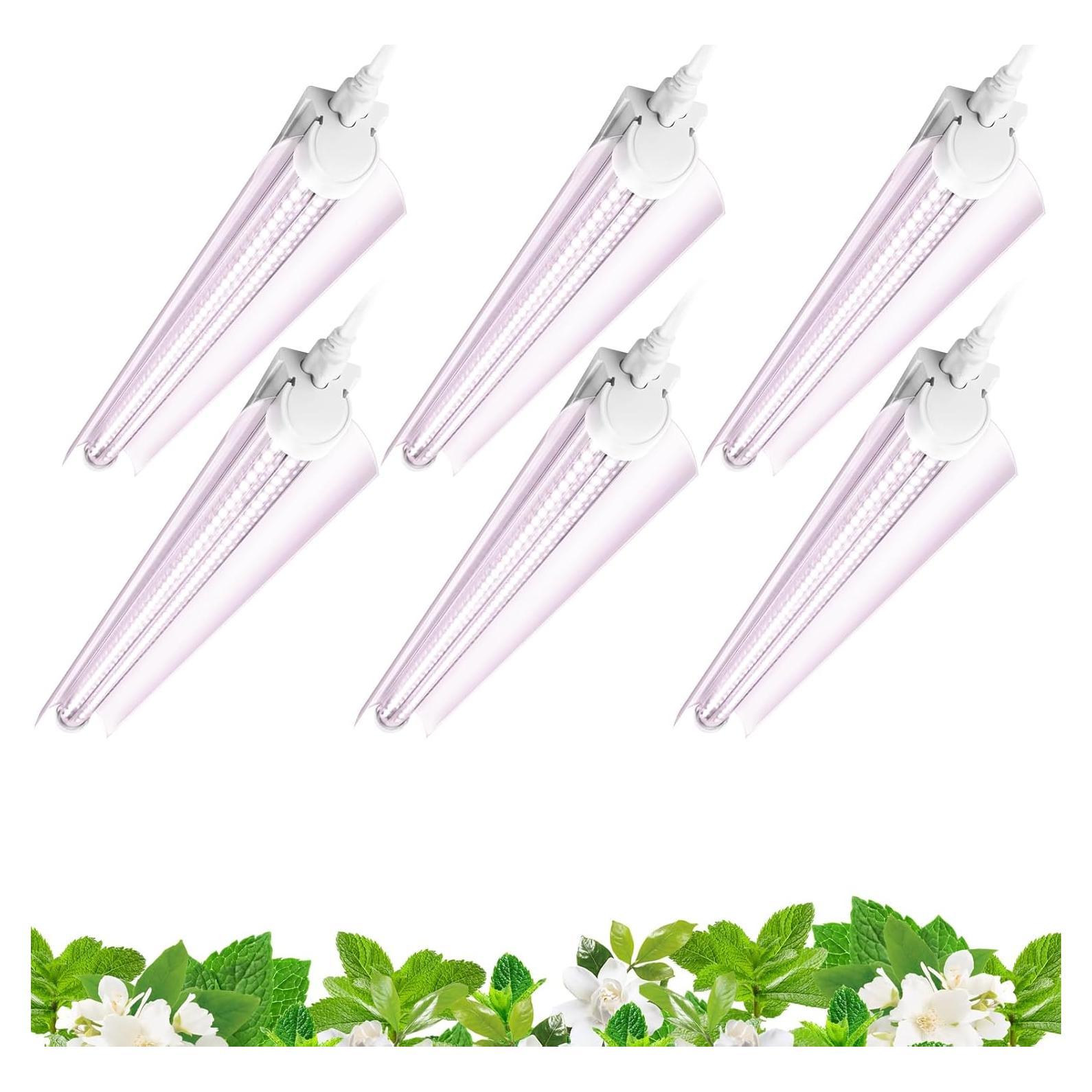 Barrina Luz de Cultivo LED 2FT Espectro Completo 144W - 6 Unidades