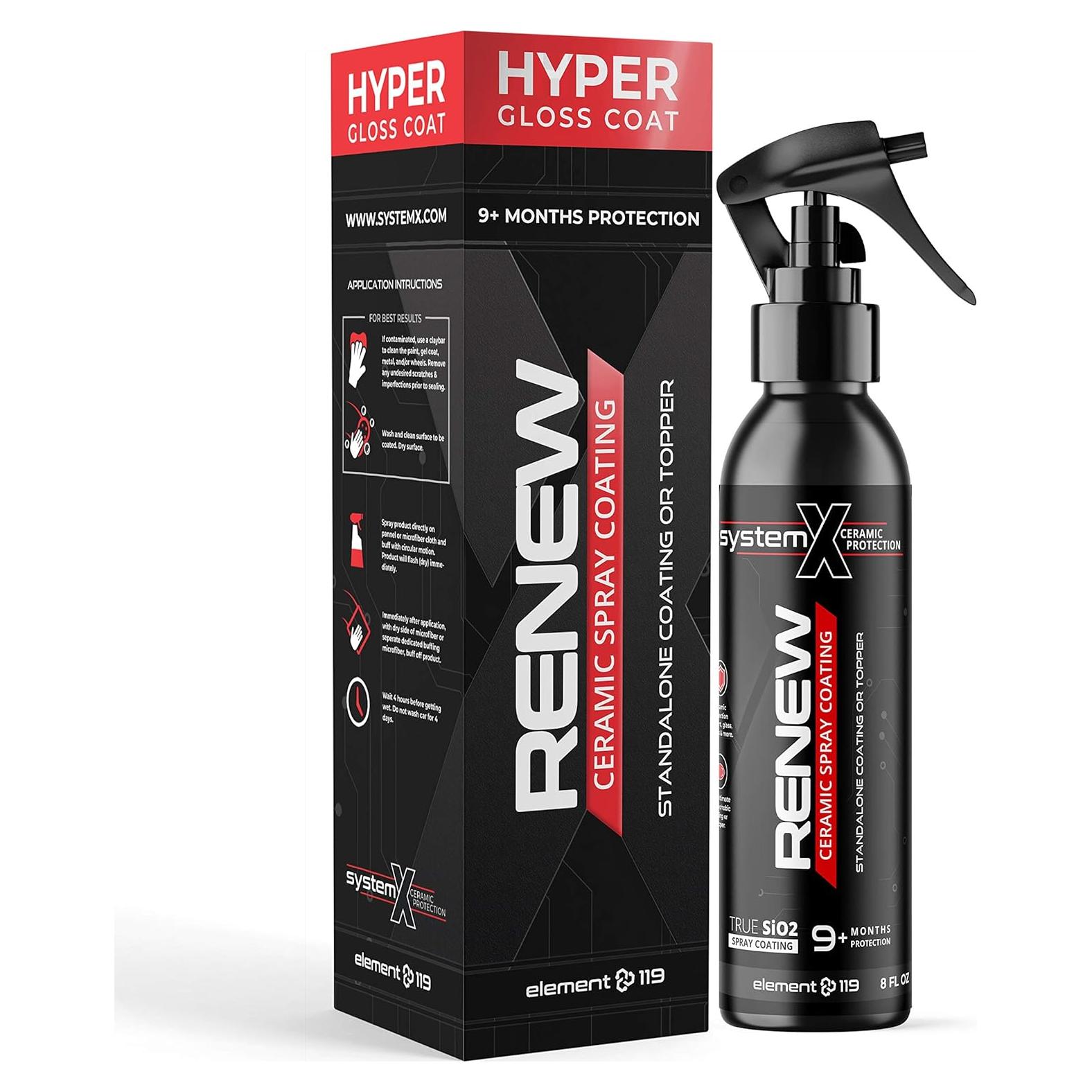 Recubrimiento Cerámico en Spray System X Renew 240 ml - Ultra Hidrofóbico