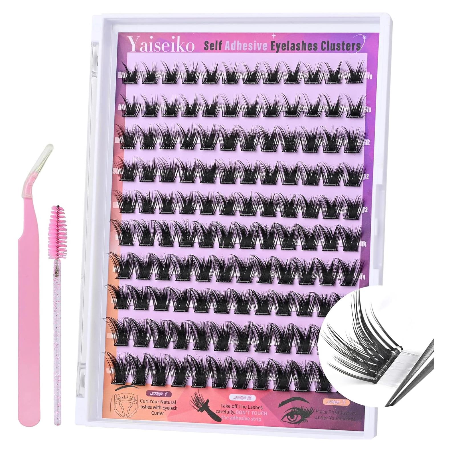 Grupos de Pestañas Autoadhesivas Wispy Yaiseiko 120 Pcs 10-16mm