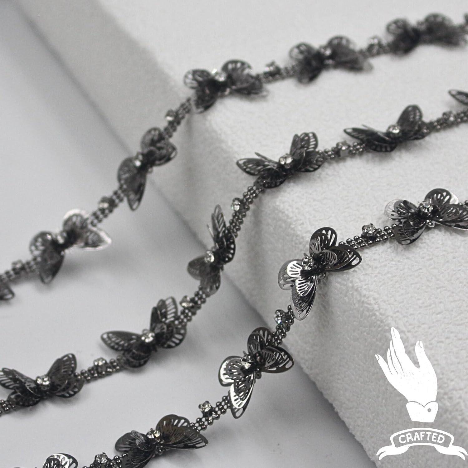 Cadena de Rincones de Mariposa Negra Pearly Jun 0.91m