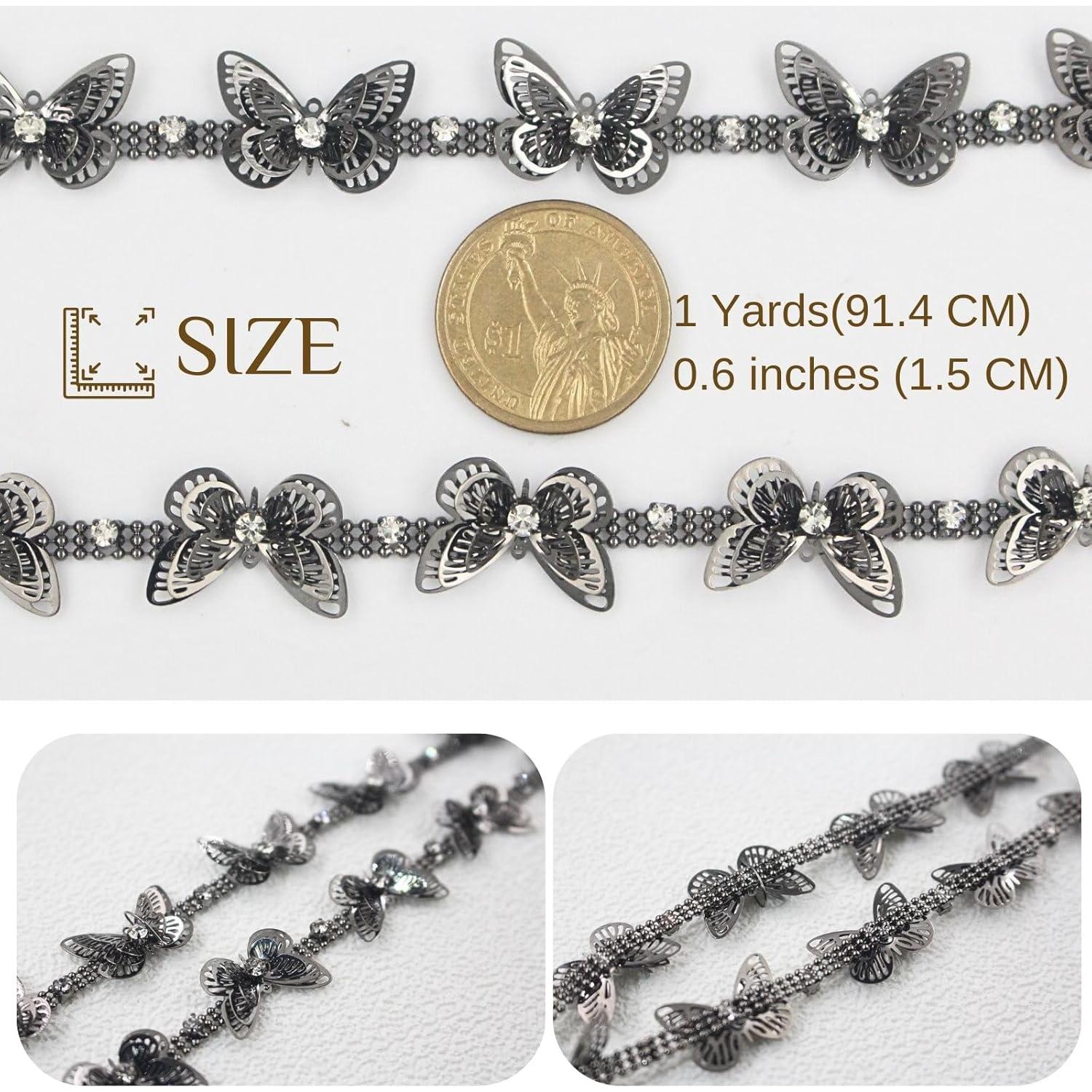 Cadena de Rincones de Mariposa Negra Pearly Jun 0.91m