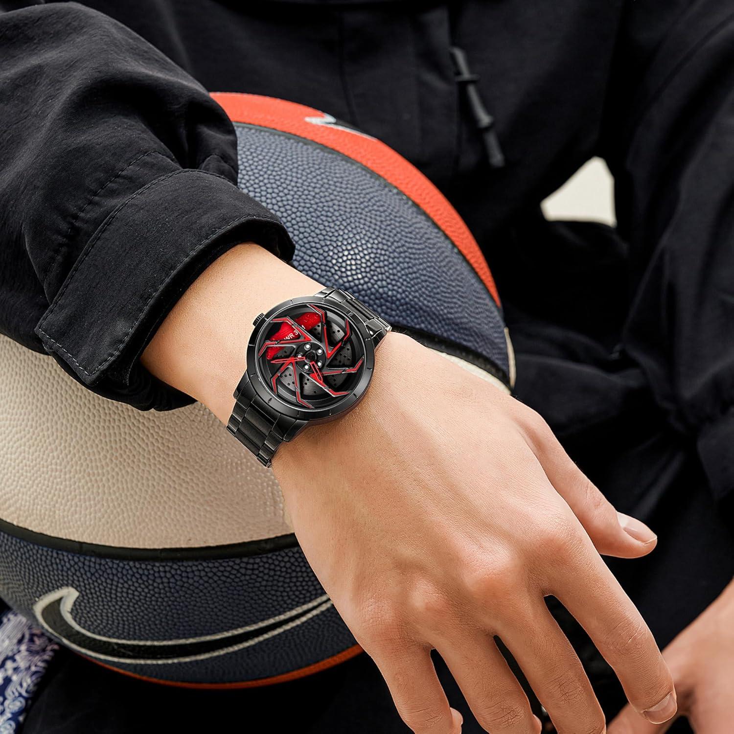 Reloj de Moda Masculina FANMIS 2301 con Esfera Giratoria 3D