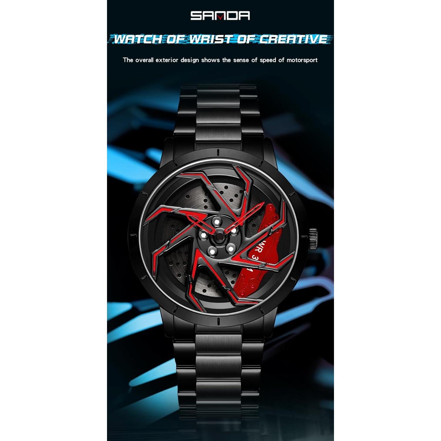 Reloj de Moda Masculina FANMIS 2301 con Esfera Giratoria 3D