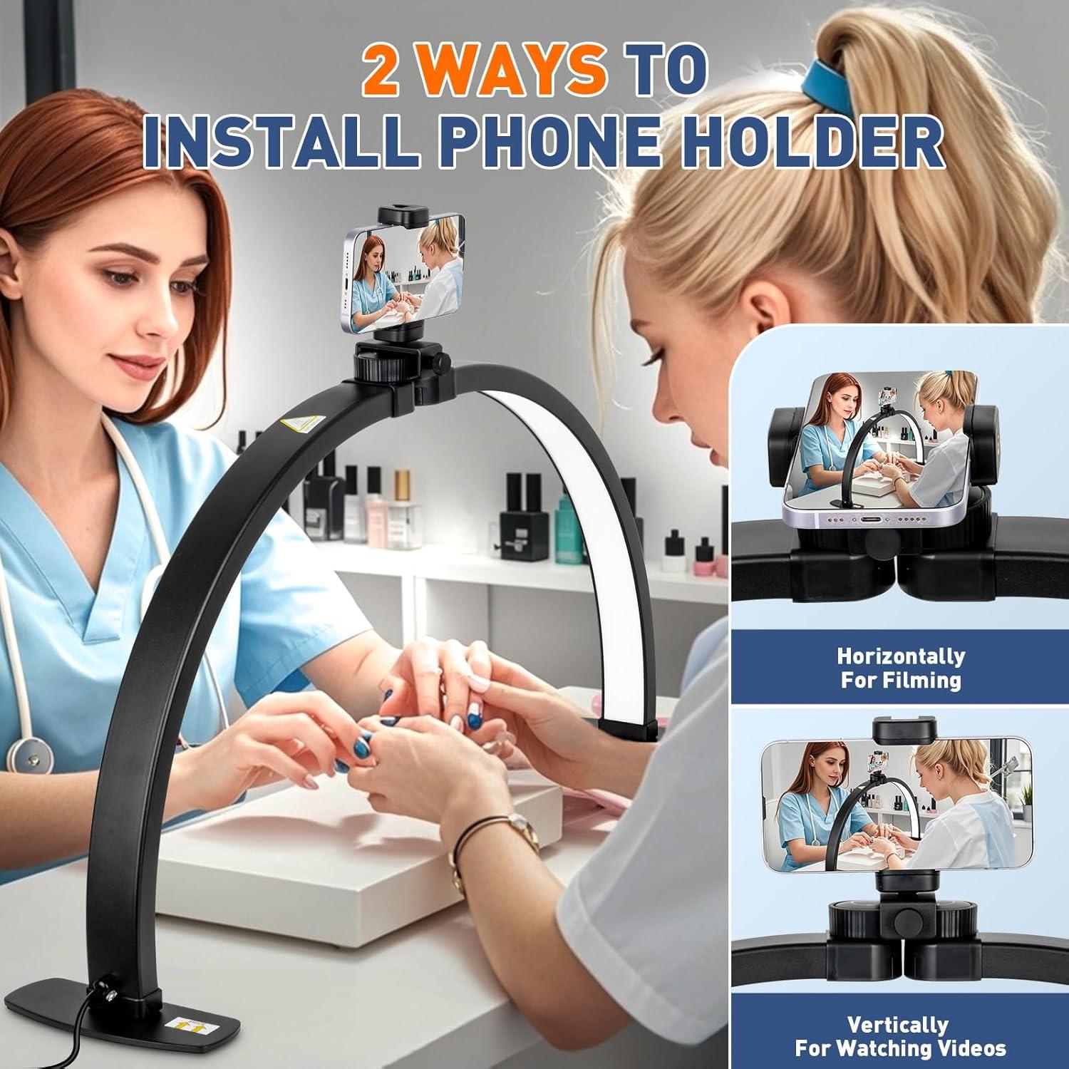 Lámpara de Uñas Plegable KIRKAS 29" (73.66cm) 4700 Lúmenes