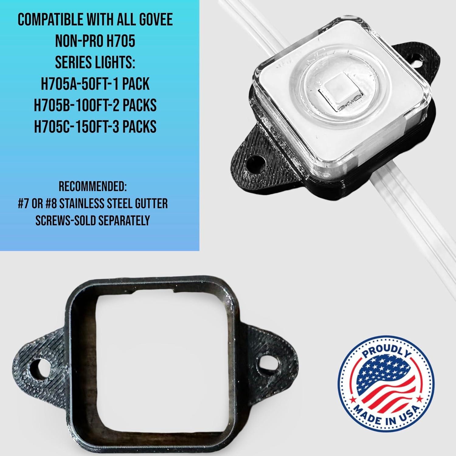 Soportes de Montaje para Luces Exteriores Govee H705 - 38 Unidades