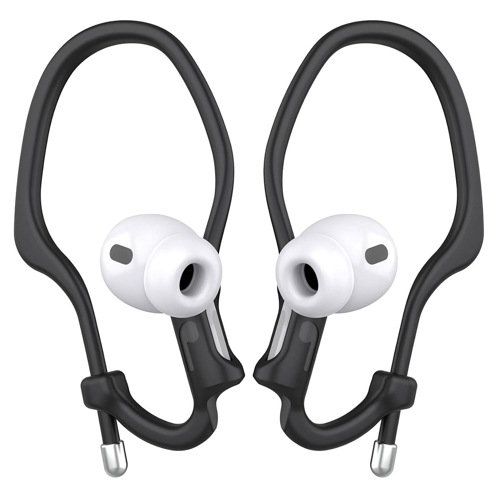 Ganchos para oídos Haireca para AirPods Pro y 1-4 - Negro