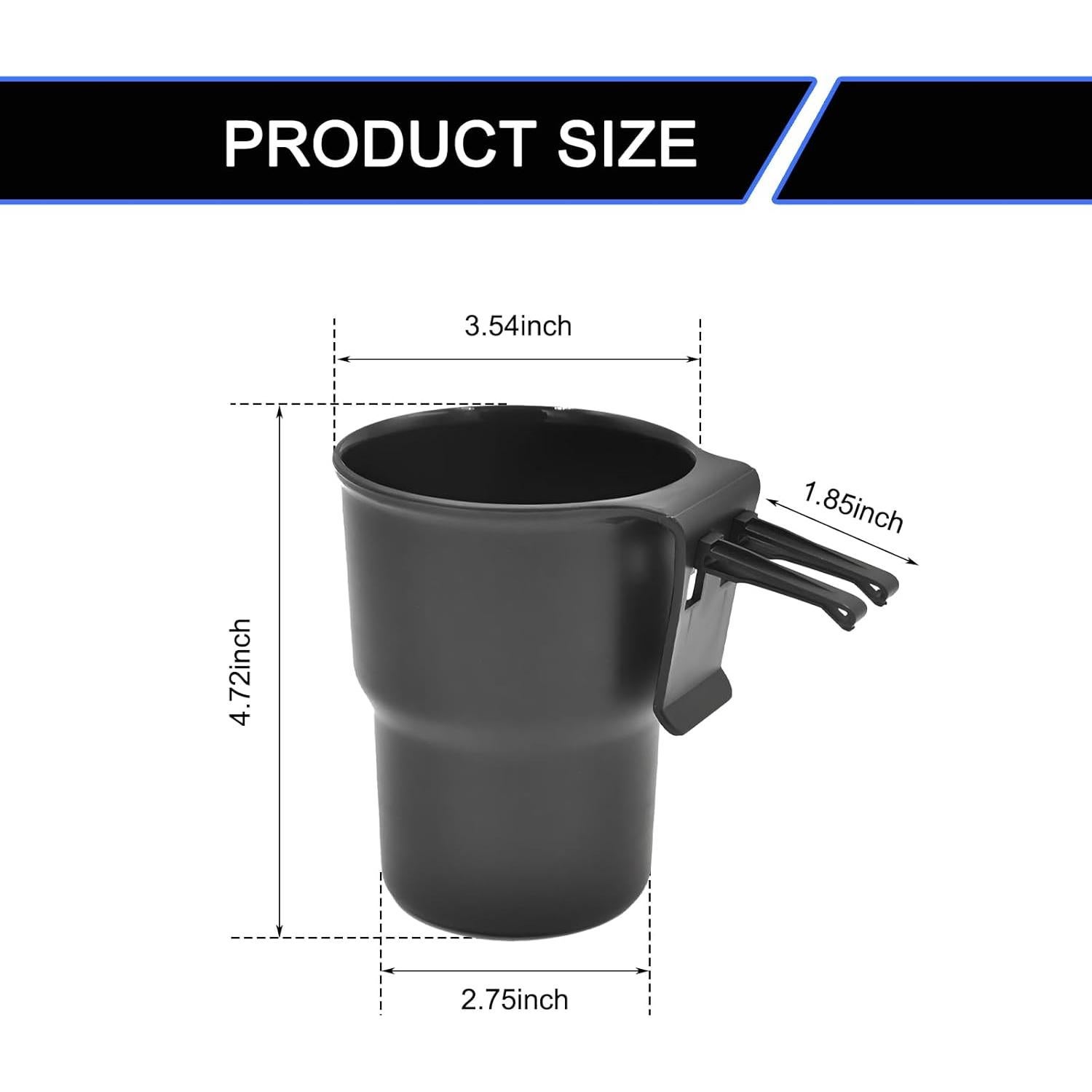 Soporte para Bebidas de Coche Gunroil DM-032 Negro Universal