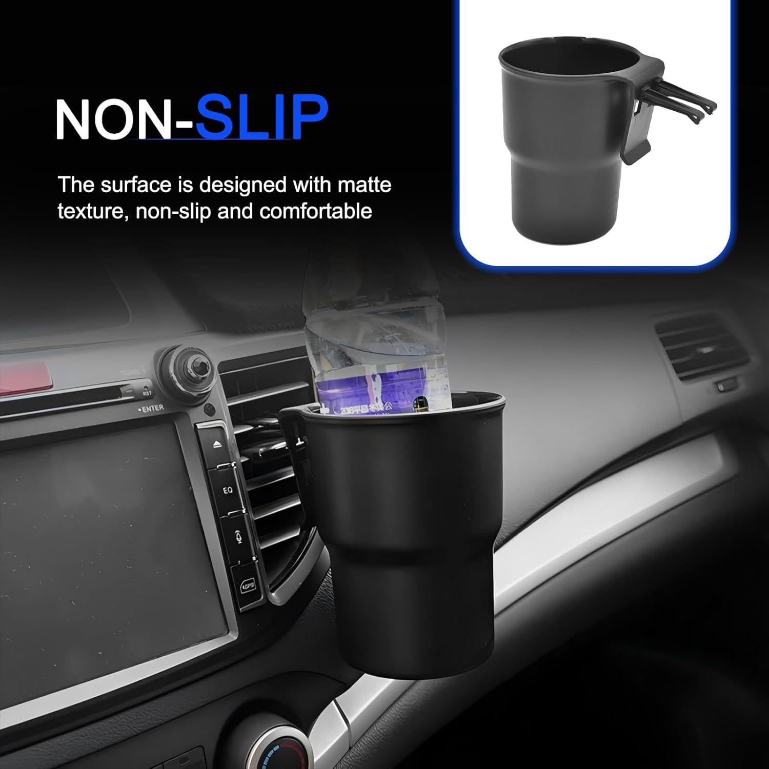 Soporte para Bebidas de Coche Gunroil DM-032 Negro Universal