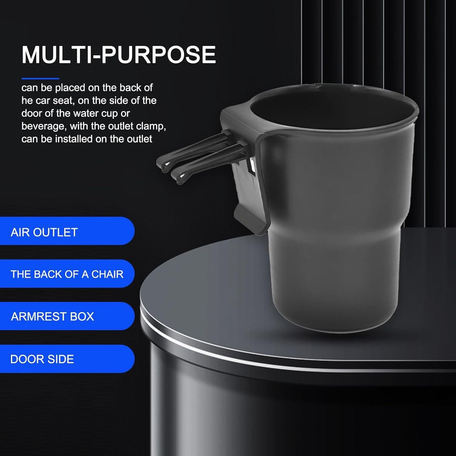 Soporte para Bebidas de Coche Gunroil DM-032 Negro Universal