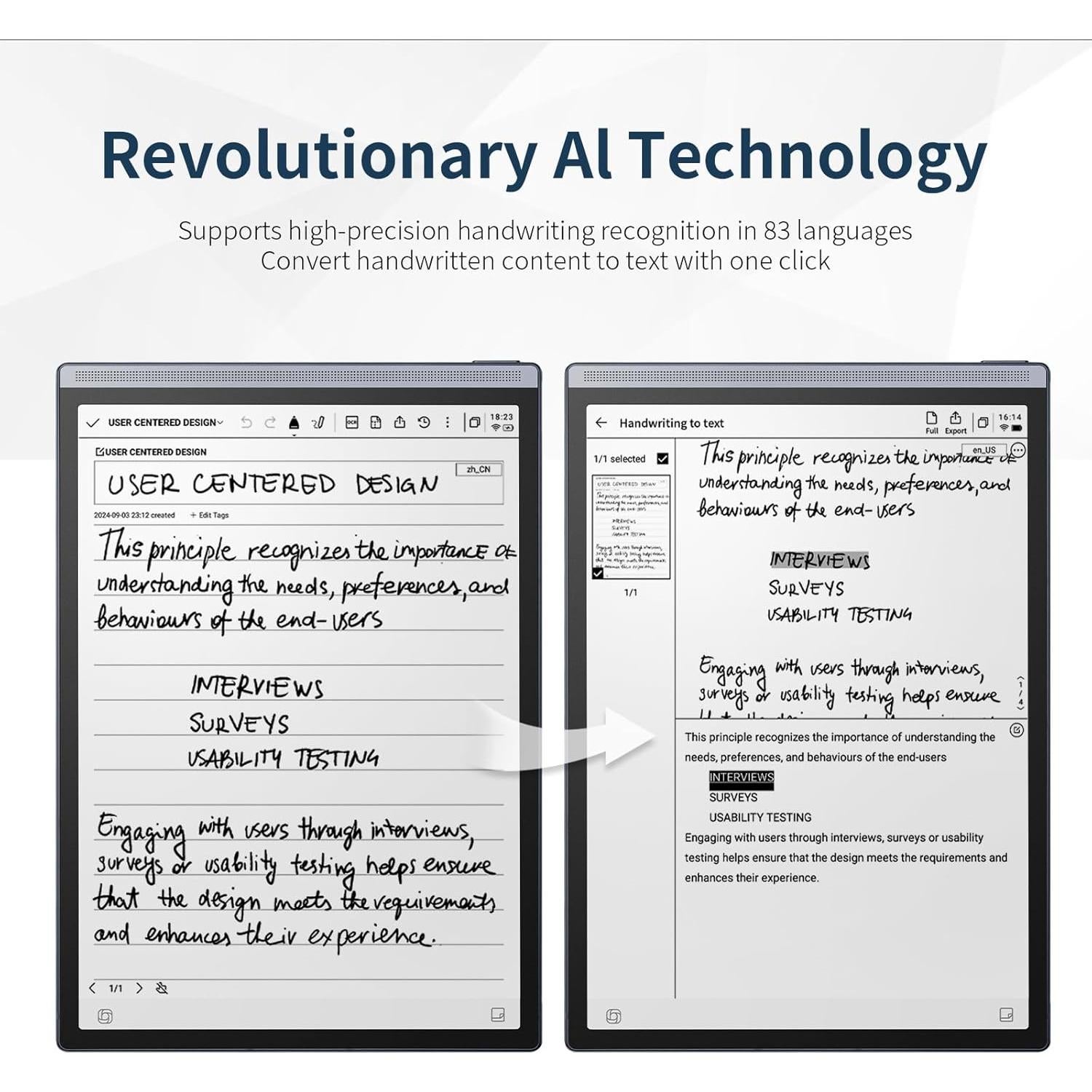 Tableta de Toma de Notas iFLYTEK AINOTE Air 2 8.2" E Ink