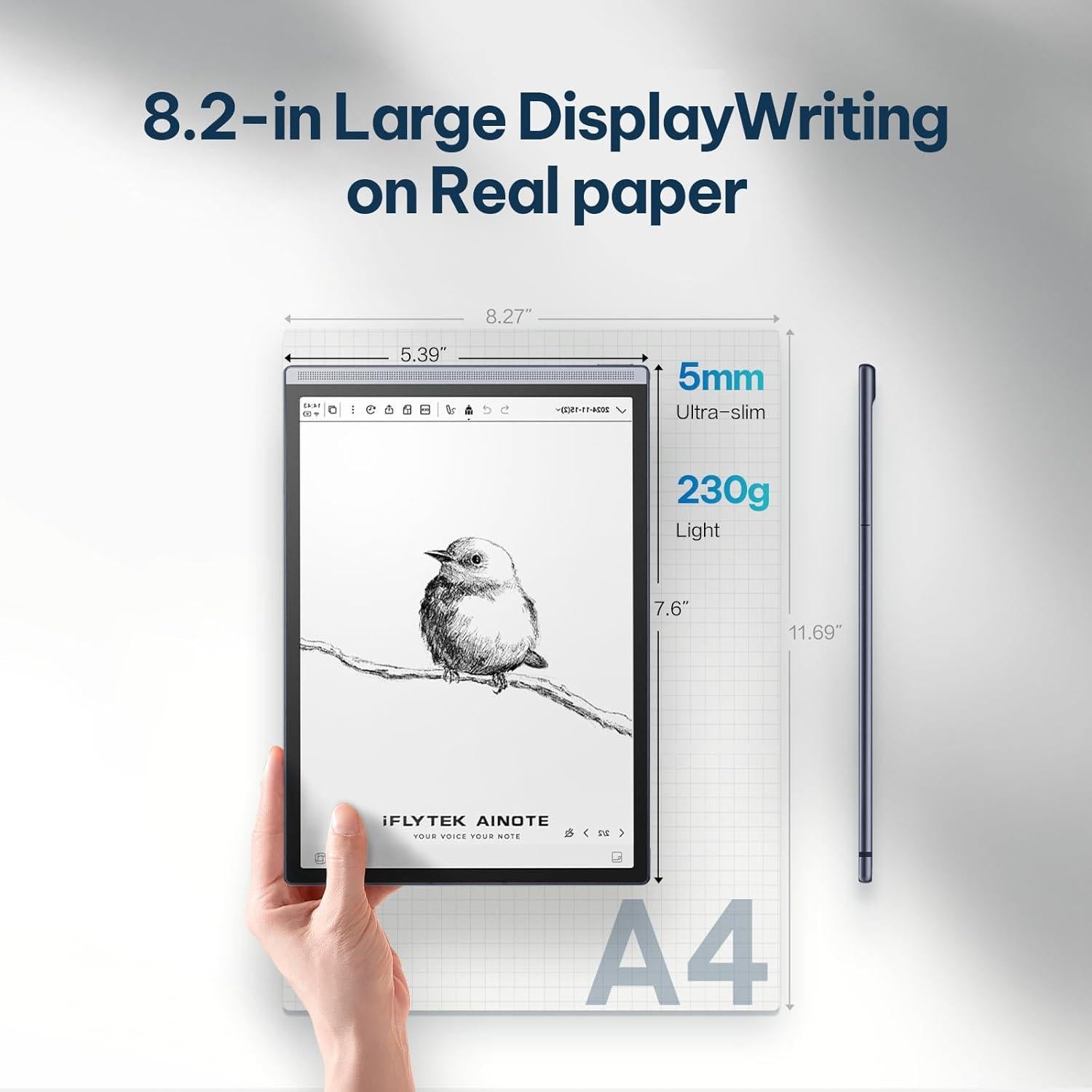 Tableta de Toma de Notas iFLYTEK AINOTE Air 2 8.2" E Ink