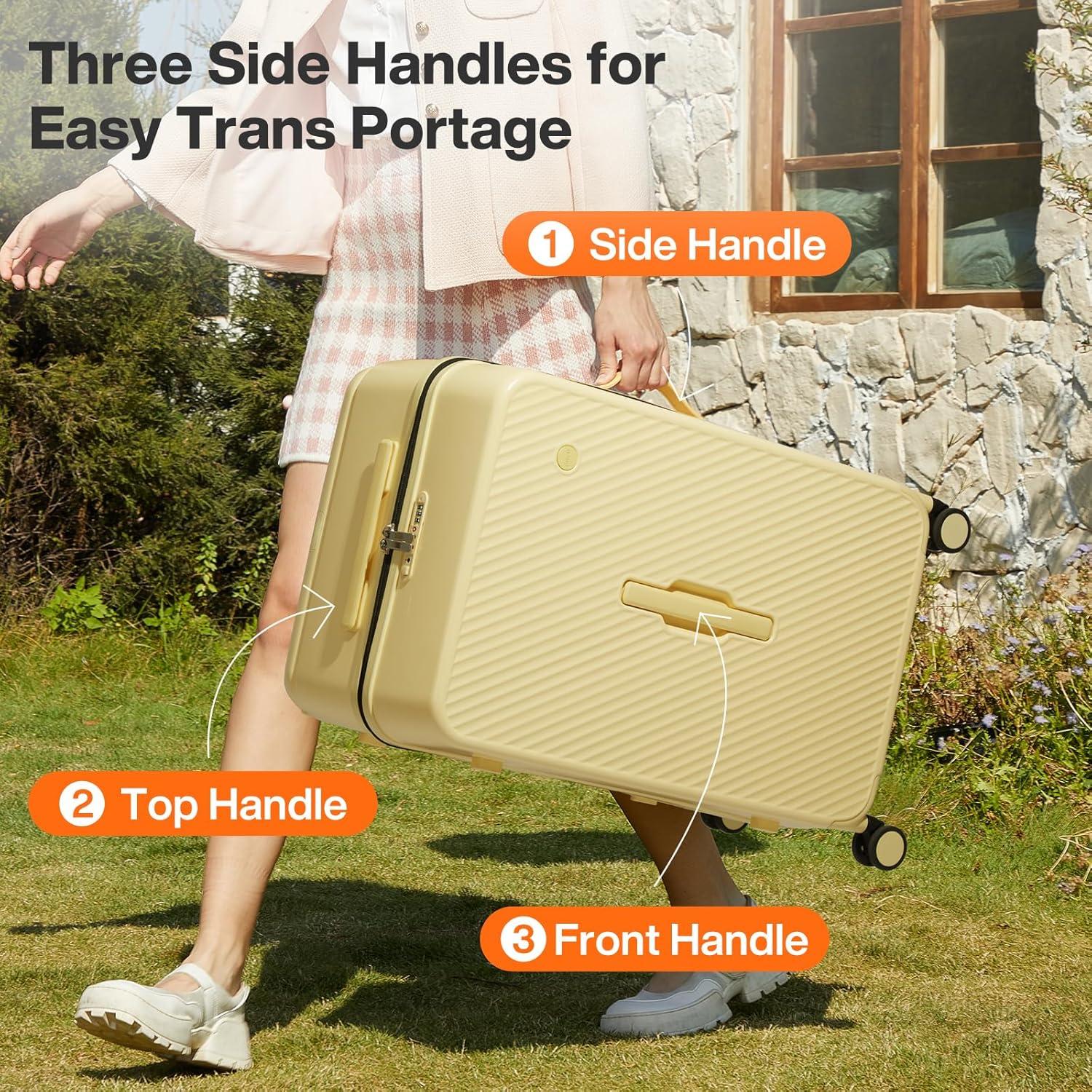 Maleta de Equipaje Grande Mixi 94L Amarillo Lark 26"