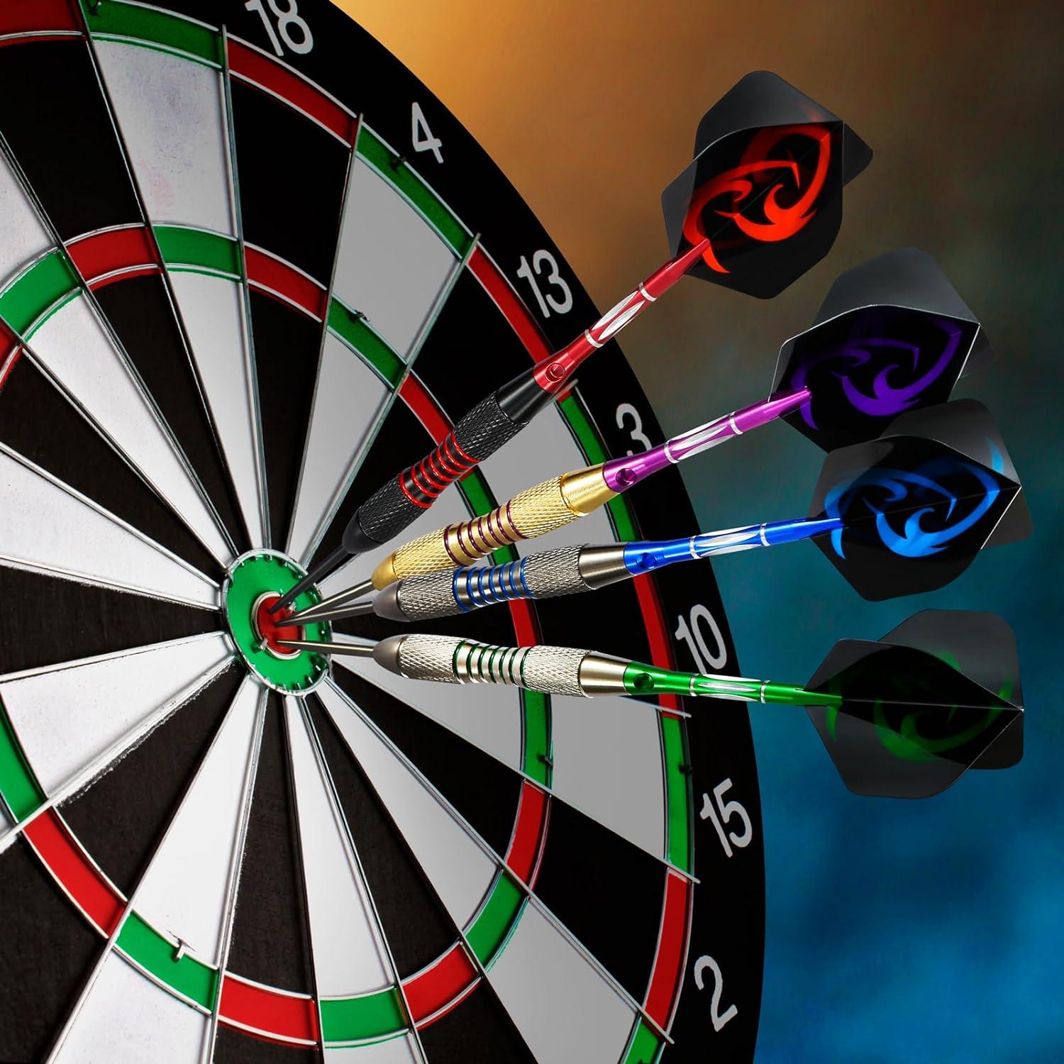 Juego de Dardos Profesional Winsdart 12 Piezas con Barriles de Hierro