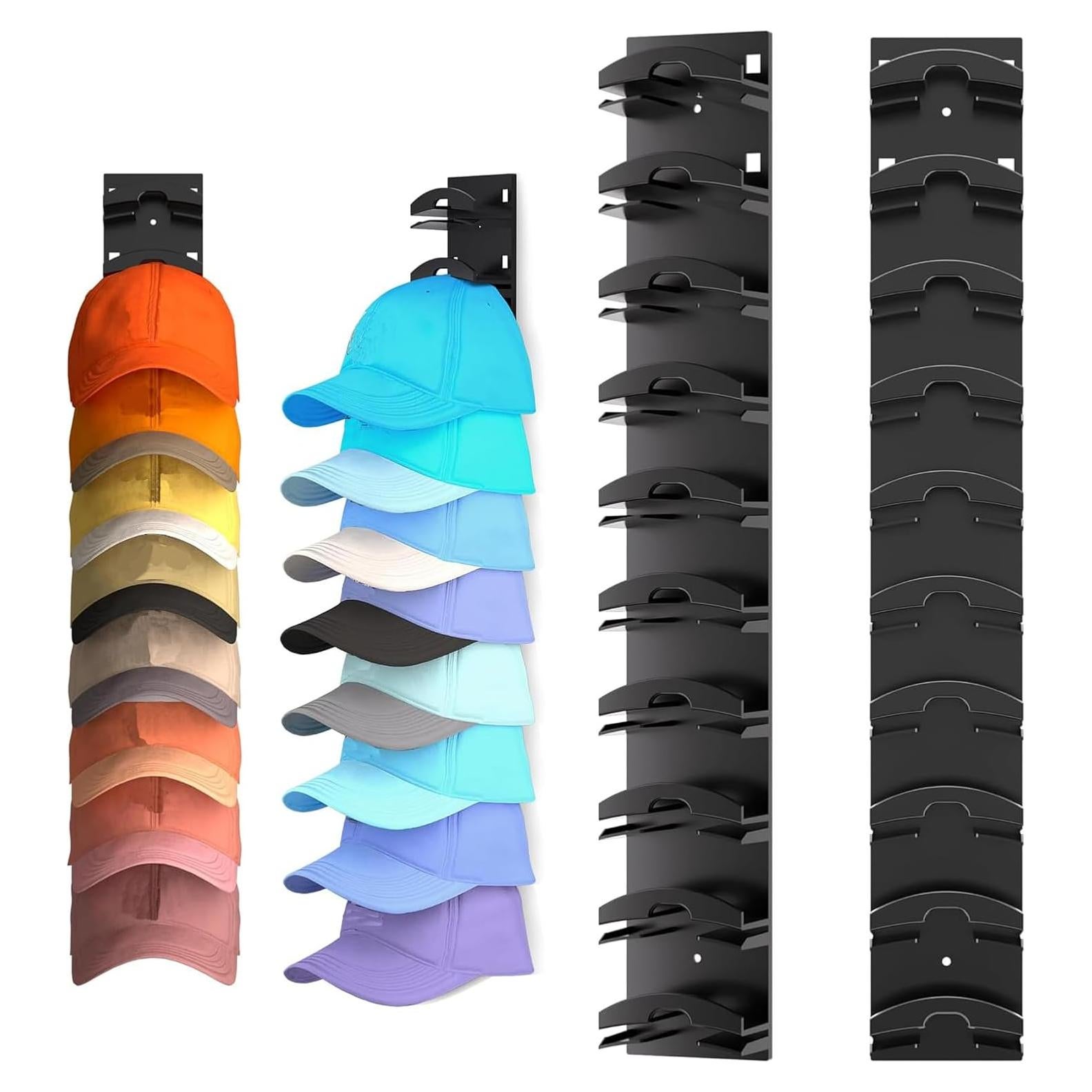 Gancho para Sombreros Bhtqdnq, Paquete de 2, Soporta 20 Sombreros