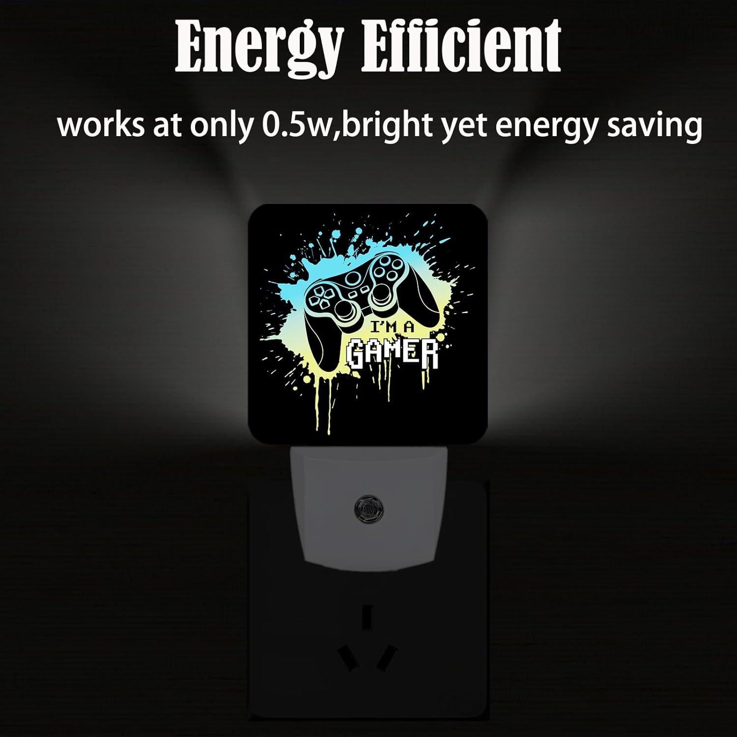 Luz Nocturna Enchufable FSHVQKD Soy un Gamer 11.5x7.5x5 cm