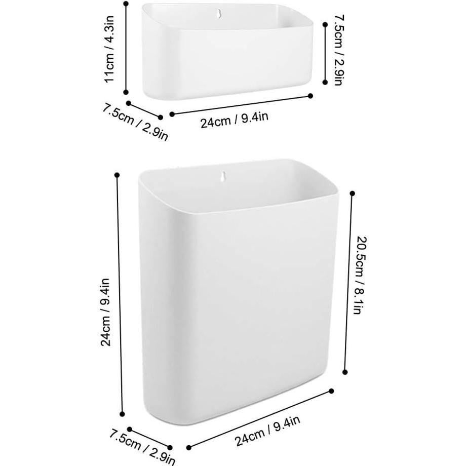 Contenedor de Ropa Sucia Magnético Amytalk 23.6x7.4 cm Blanco