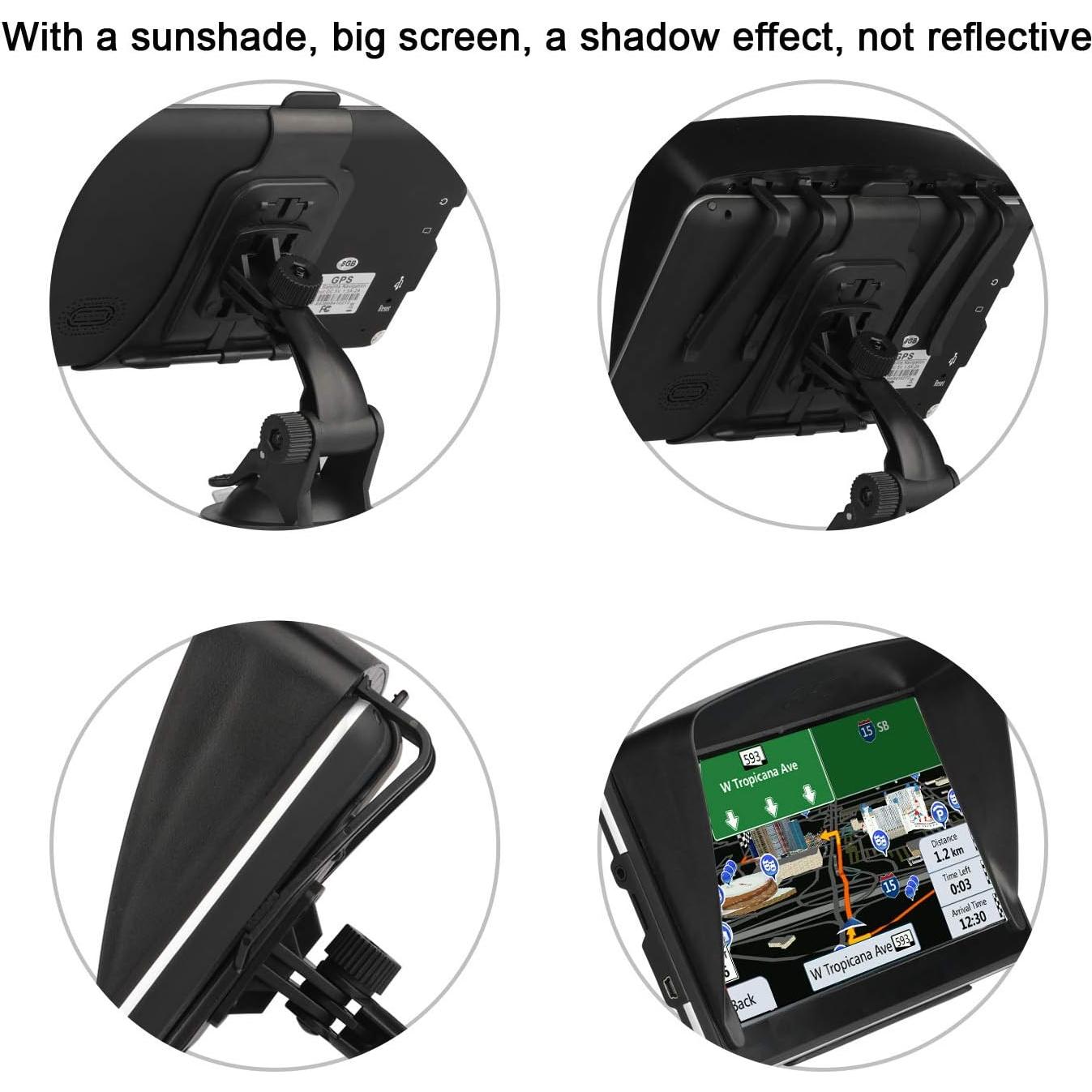 GPS para Automóvil LONGRUF 7" Pantalla Táctil Mapa 2025