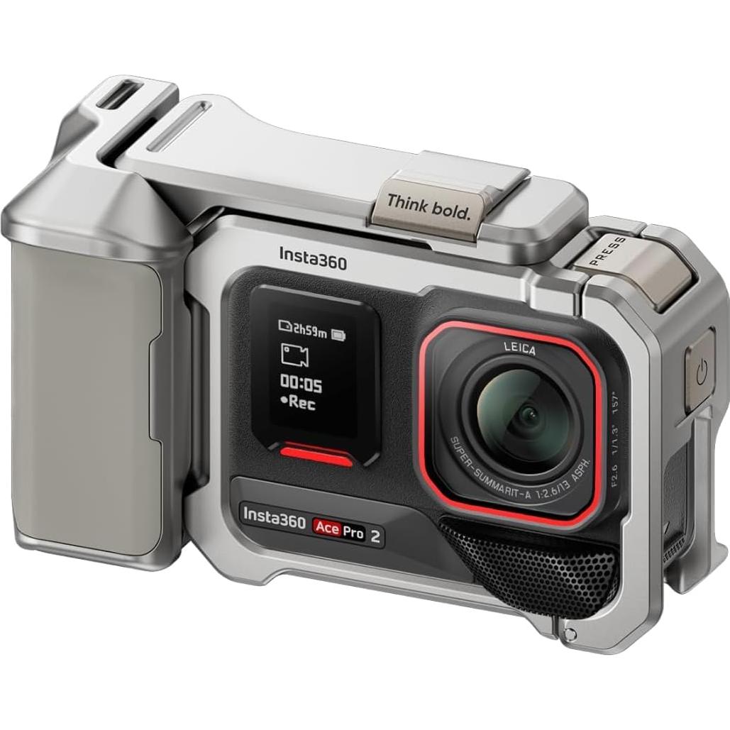 Kit Grip Xplorer Insta360 Ace Pro 2 Plata Luz de Luna