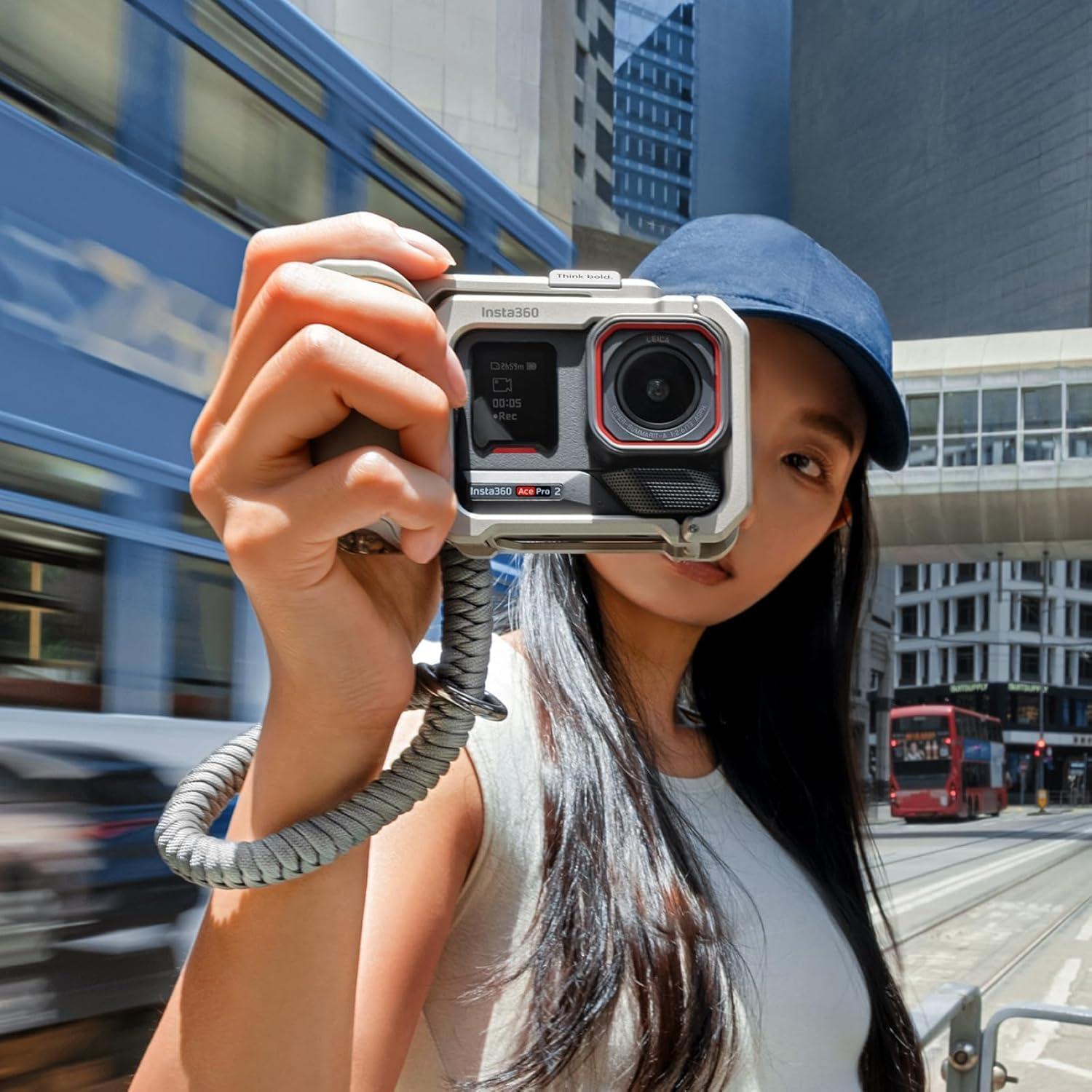 Kit Grip Xplorer Insta360 Ace Pro 2 Plata Luz de Luna