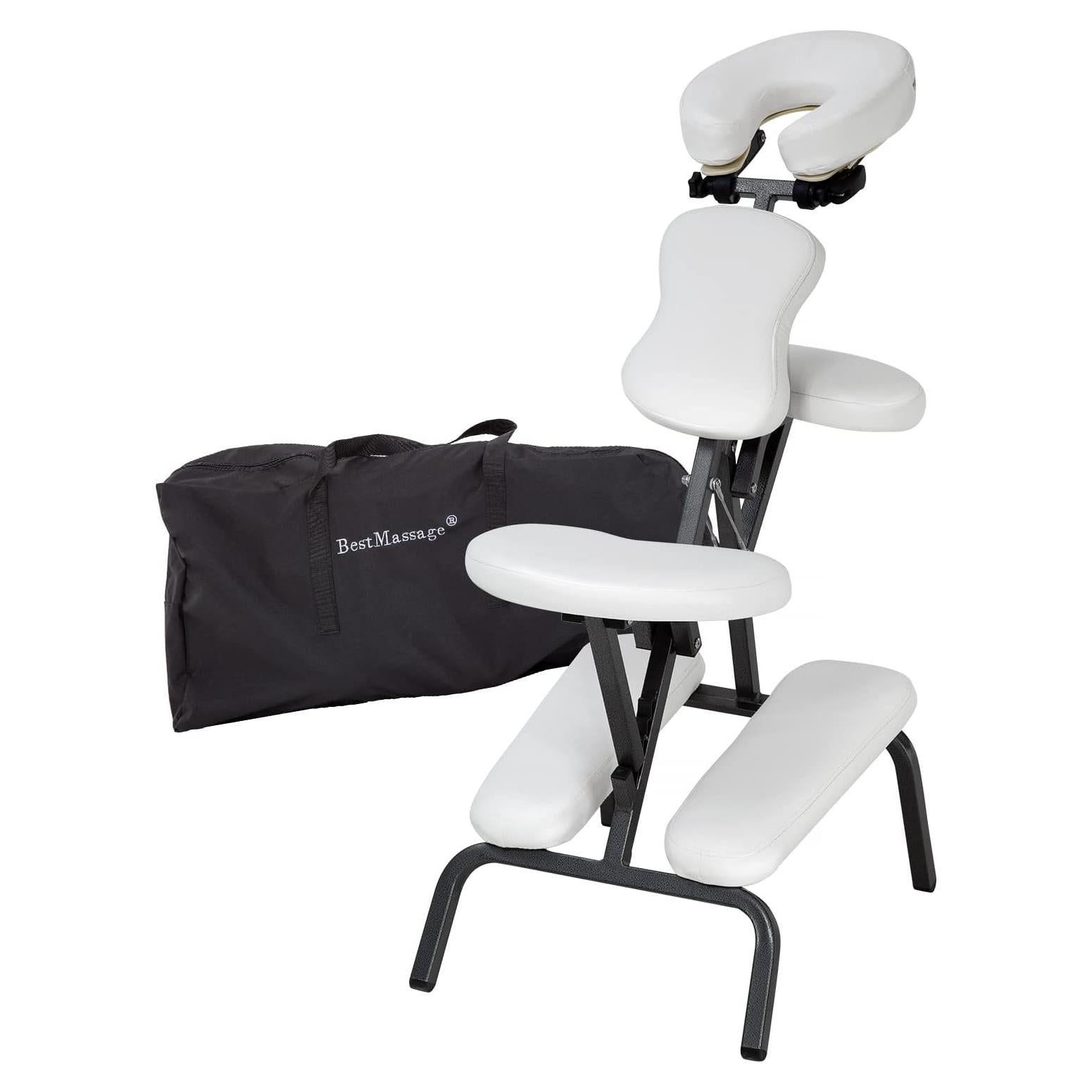 Silla de Masaje Plegable BestMassage con Reposacabezas Ajustable