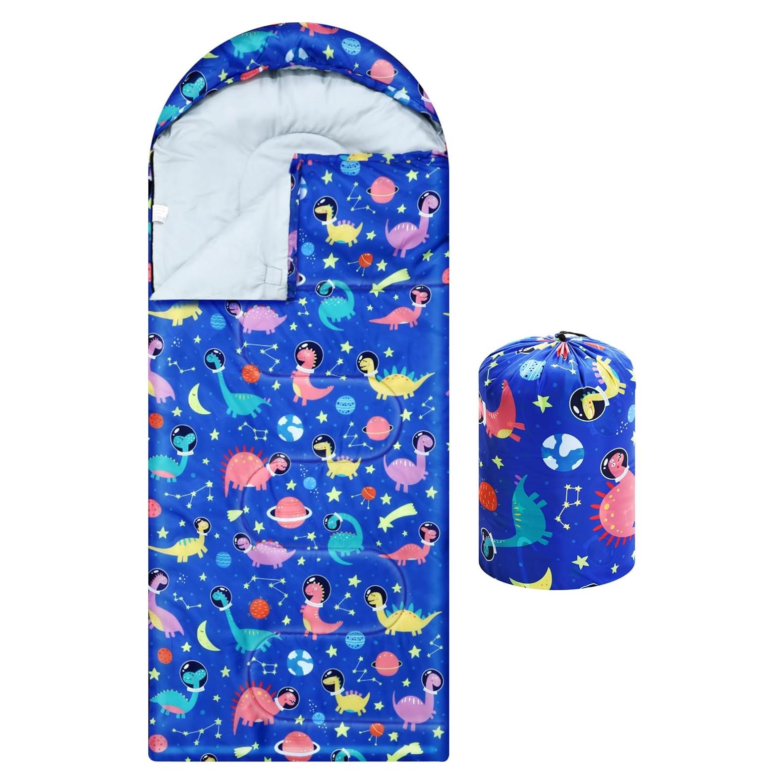 Saco de dormir Fanfanwin 3 estaciones niños 185x70cm azul