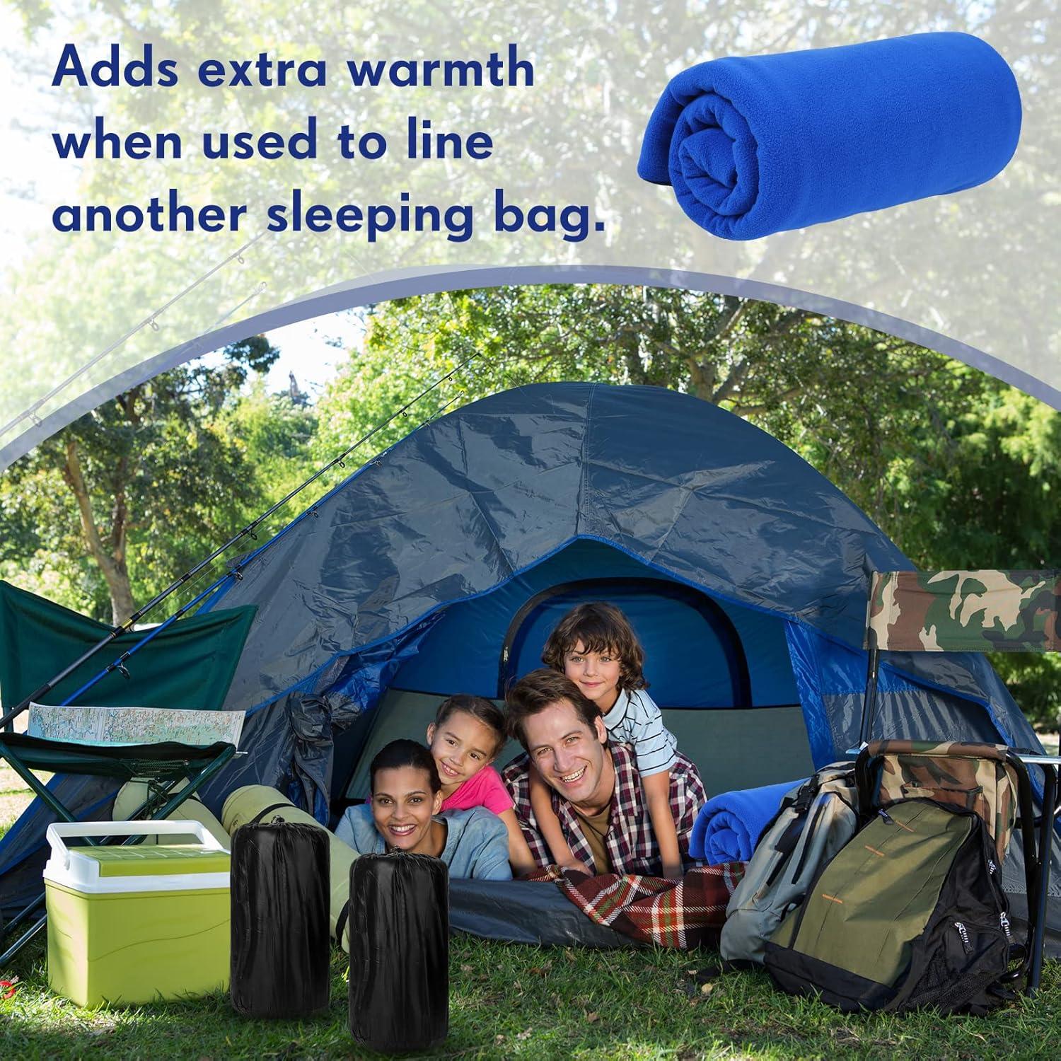 Forro de Saco de Dormir Mixweer 3 Pcs Forro Polar Adulto