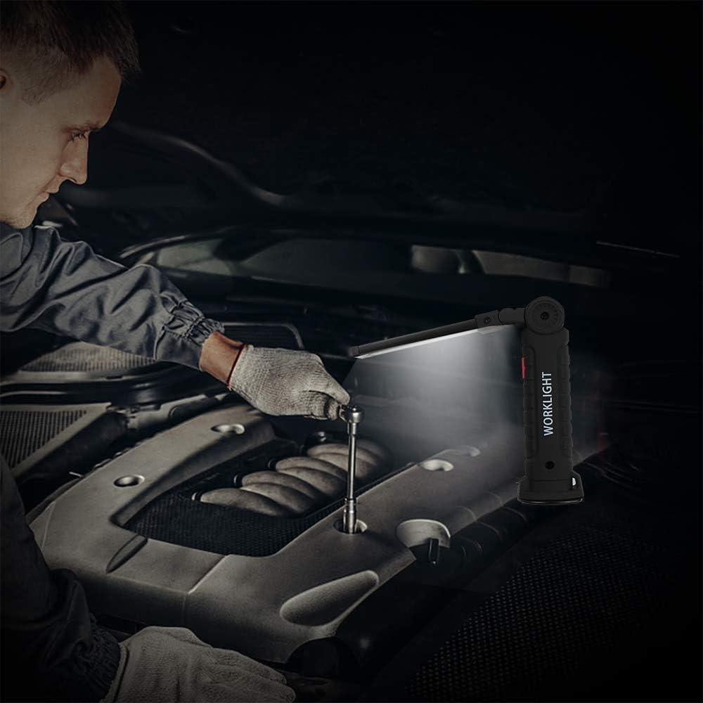 Luz de trabajo LED Lebote recargable 5 modos 360° magnética