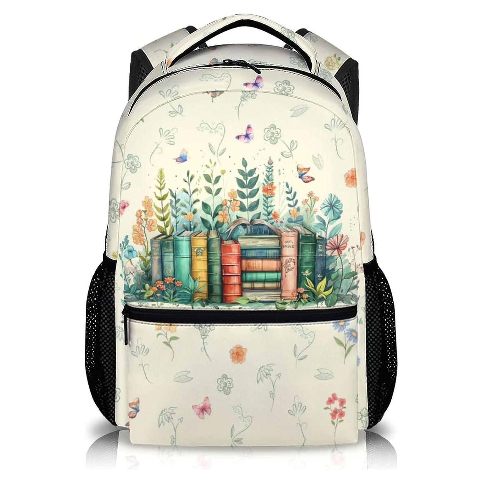 Mochila Escolar para Niñas FLEXIMX Estampado Flores 43x30cm