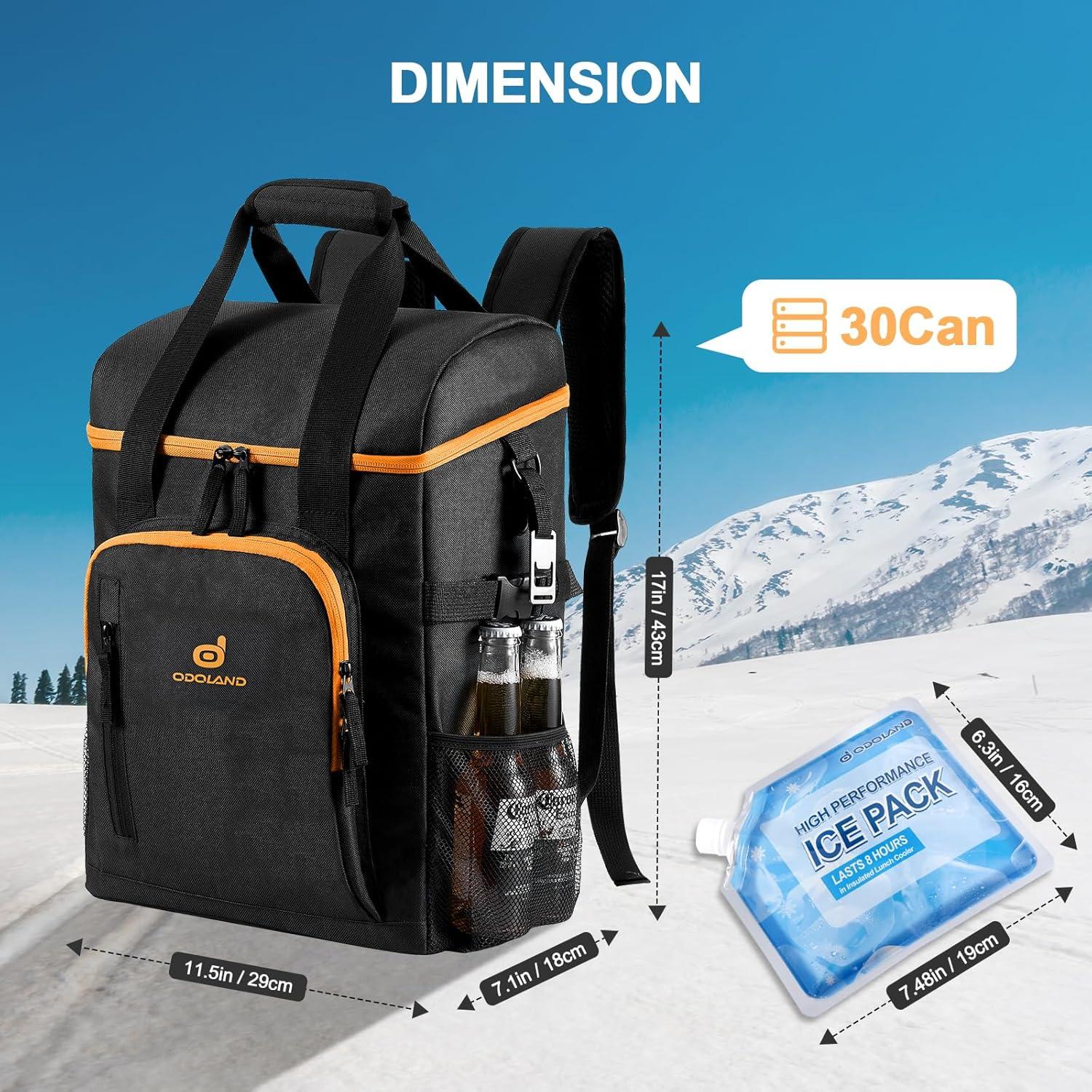 Mochila Enfriadora Odoland 22L a Prueba de Fugas para Camping