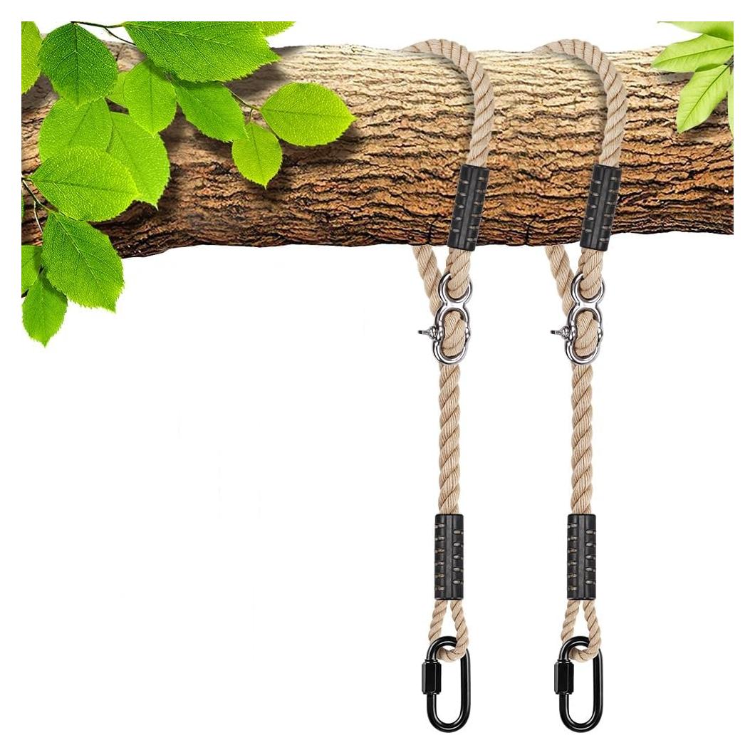 Cuerda Ajustable para Columpio de Árbol SELEWARE 101.6 cm - 2 Paquete