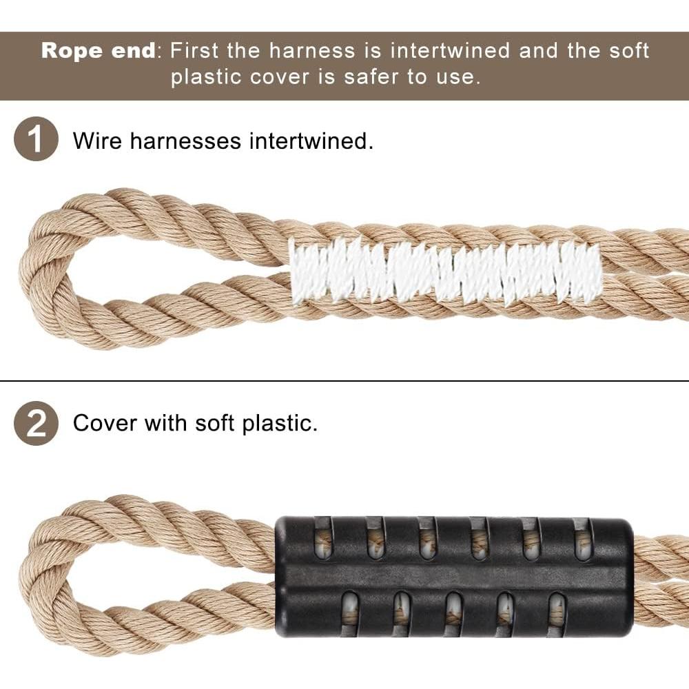 Cuerda Ajustable para Columpio de Árbol SELEWARE 101.6 cm - 2 Paquete