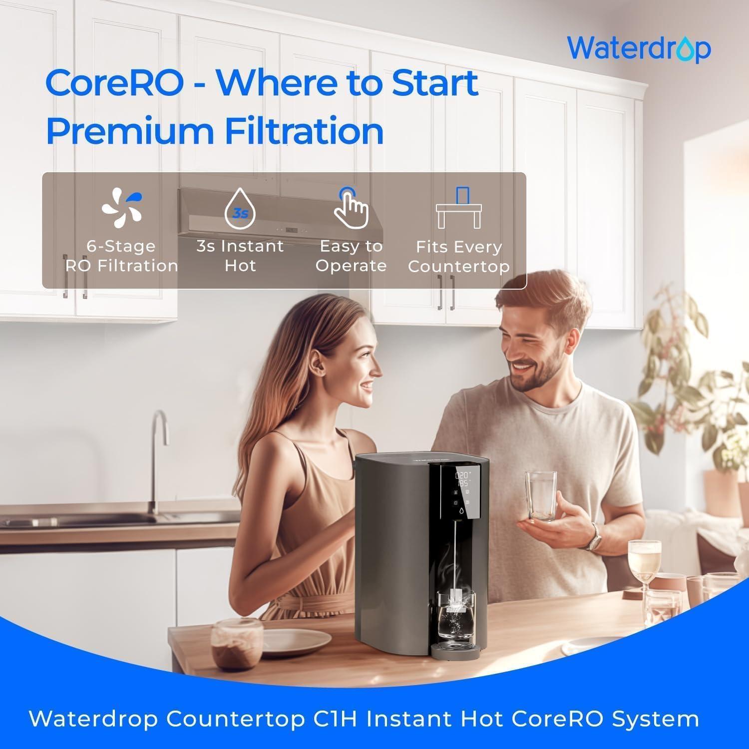 Sistema de Ósmosis Inversa Waterdrop C1-G 6 Etapas Caliente
