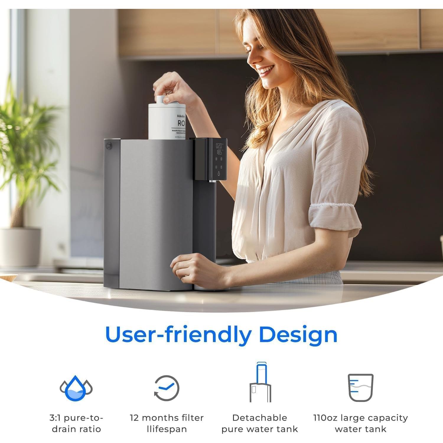 Sistema de Ósmosis Inversa Waterdrop C1-G 6 Etapas Caliente