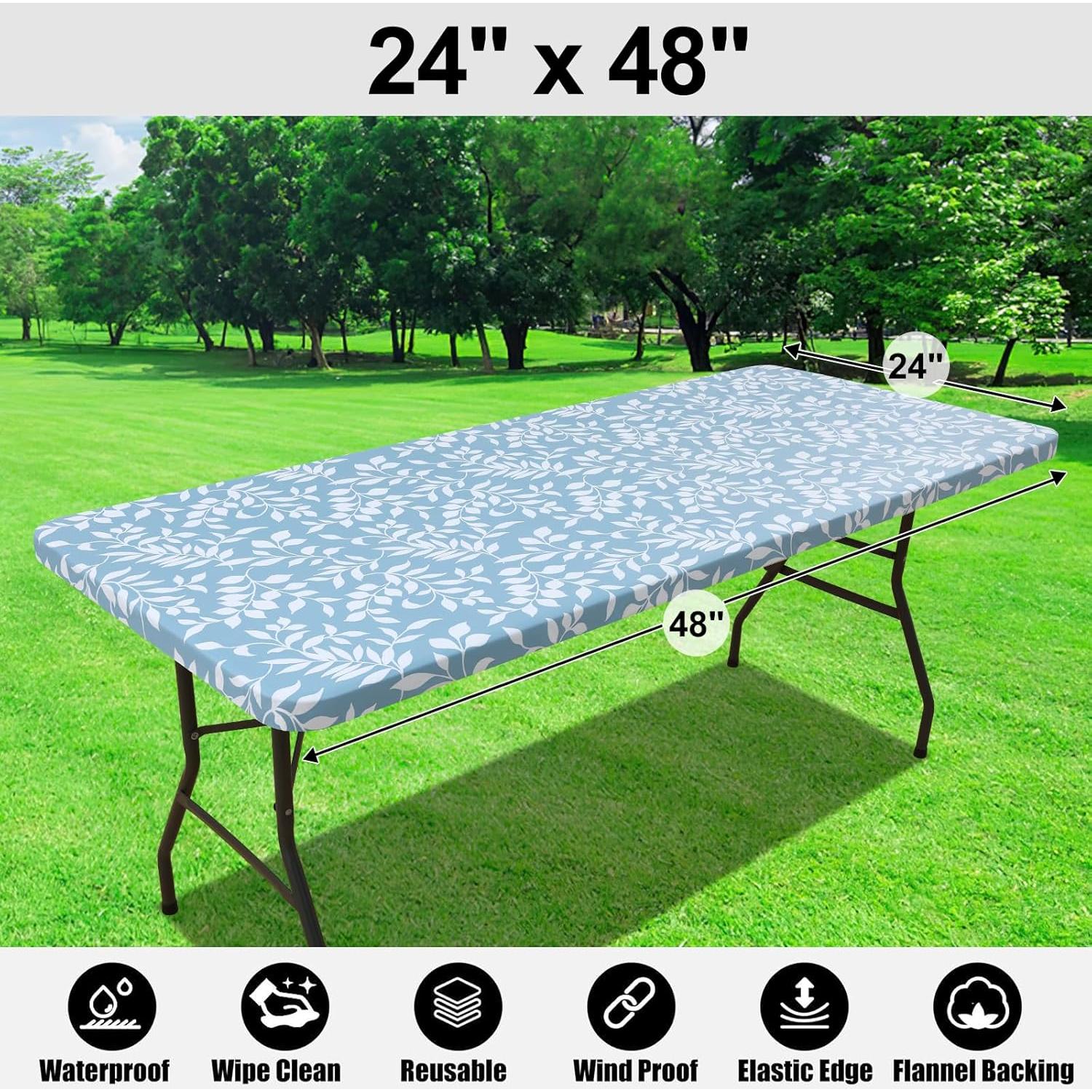 Mantel Rectangular Smiry 122x61 cm Impermeable Azul Bebé