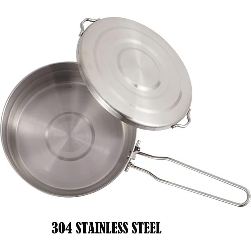 Olla de Cocina al Aire Libre PWPAM 1.5L Acero Inoxidable