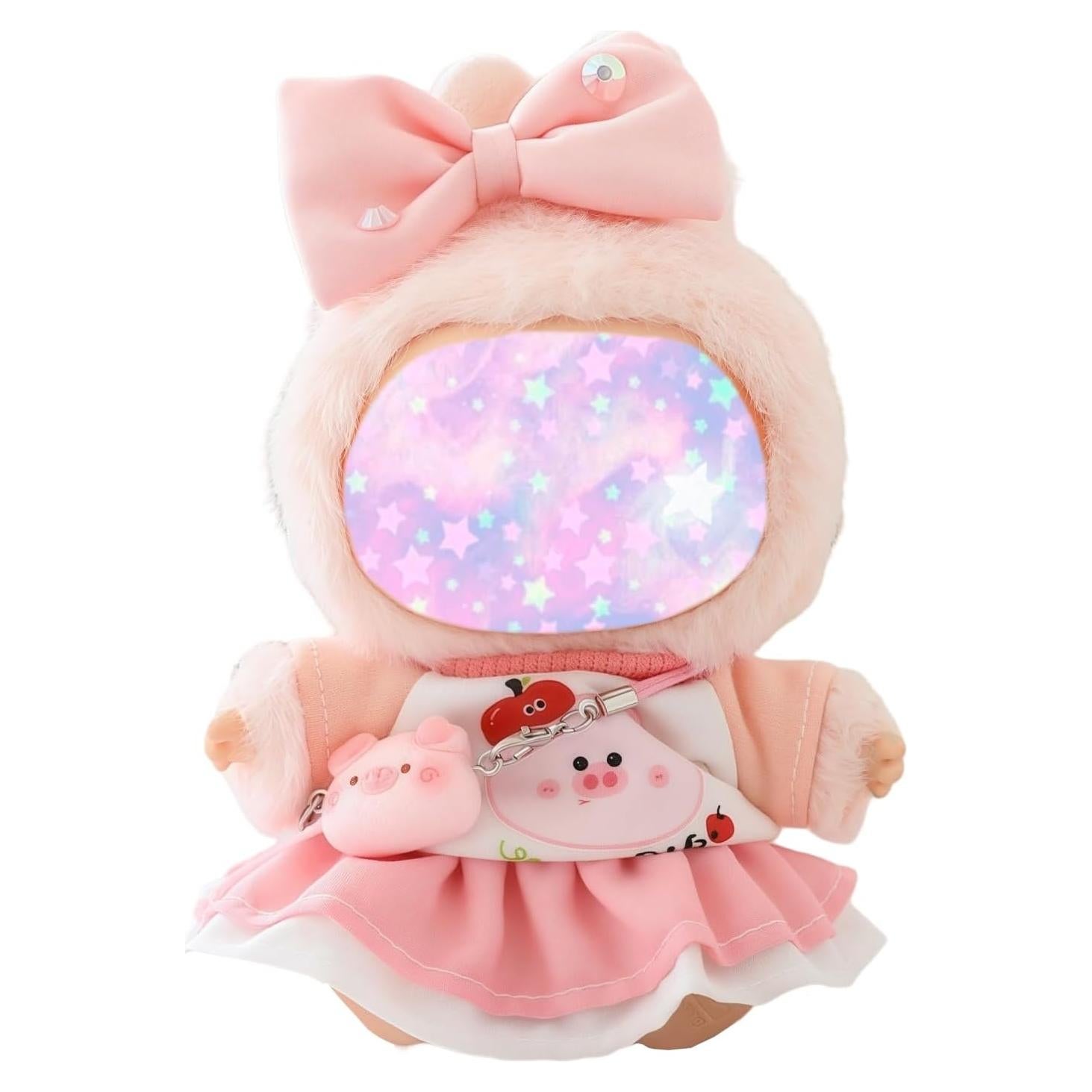 Conjunto de Ropa para Muñecas 17cm Xinbalove 4 Piezas Rosa