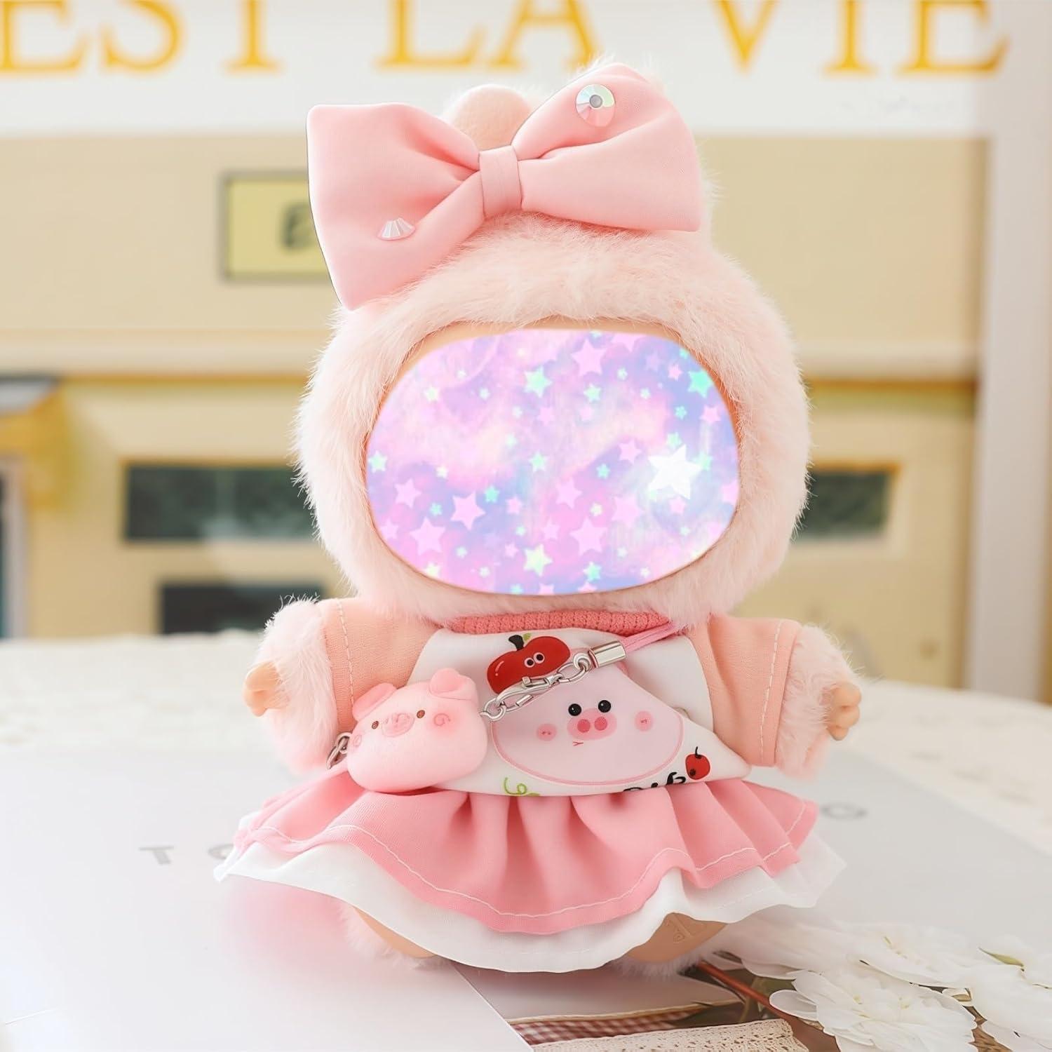 Conjunto de Ropa para Muñecas 17cm Xinbalove 4 Piezas Rosa