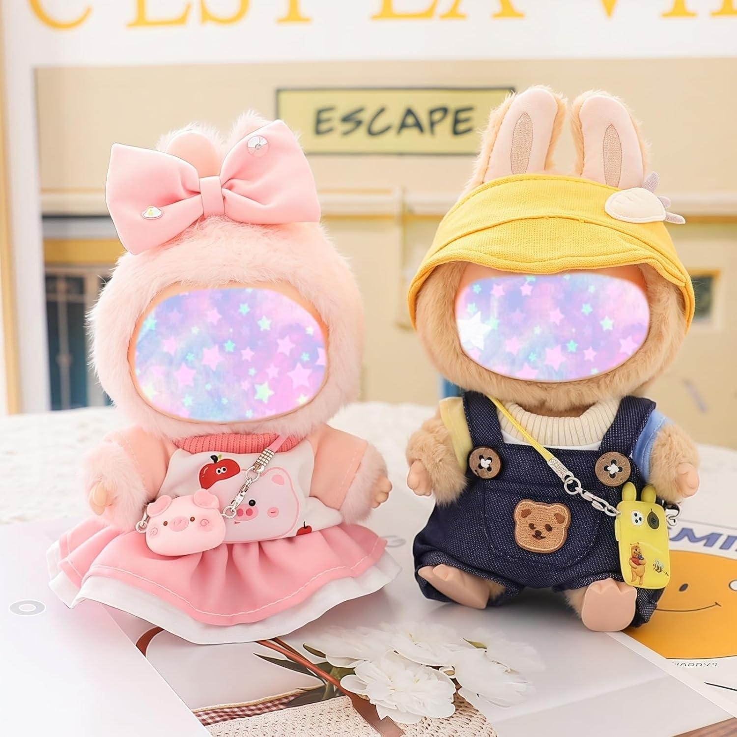 Conjunto de Ropa para Muñecas 17cm Xinbalove 4 Piezas Rosa