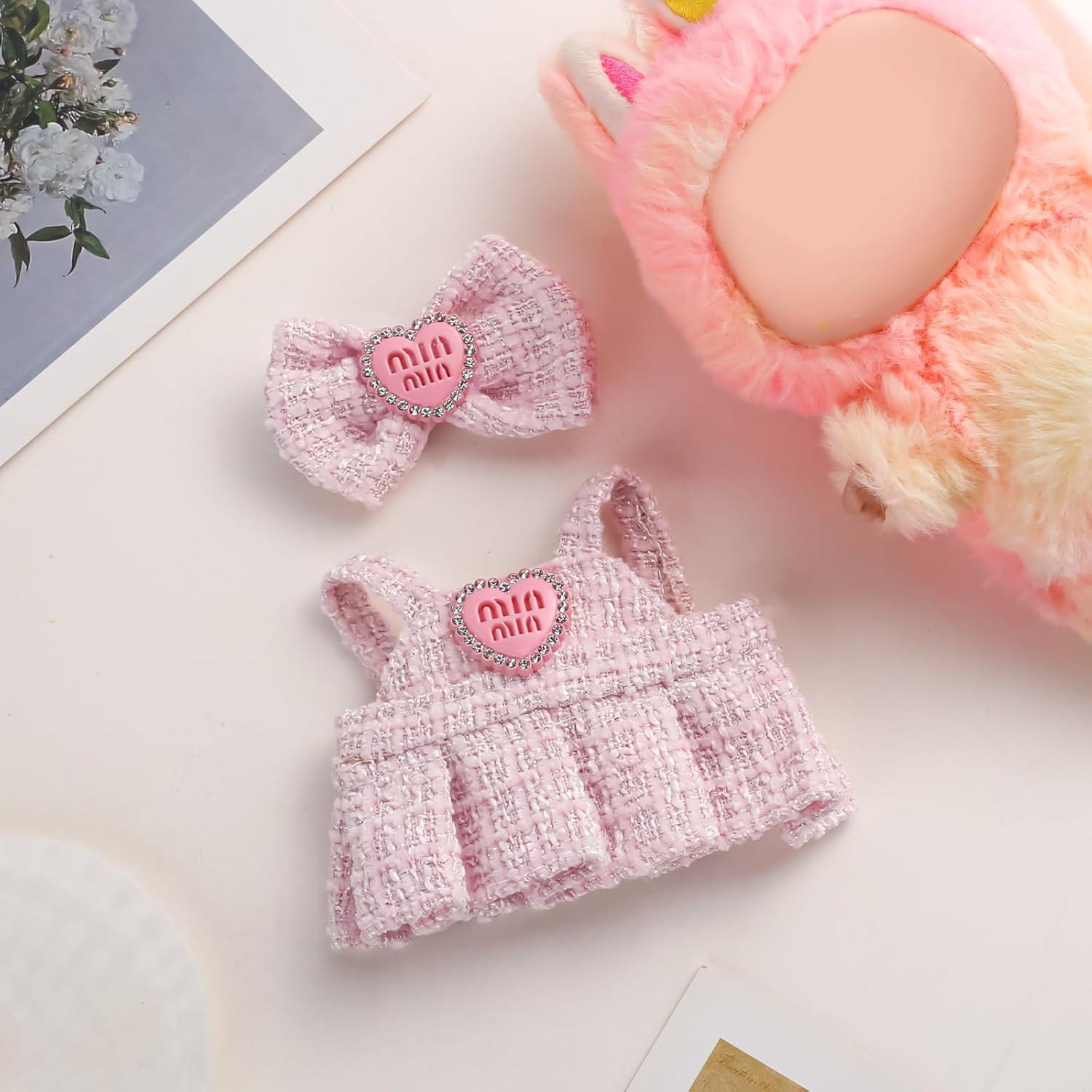 Conjunto de Ropa para Muñecas 17cm GNATE Rosa con Diadema