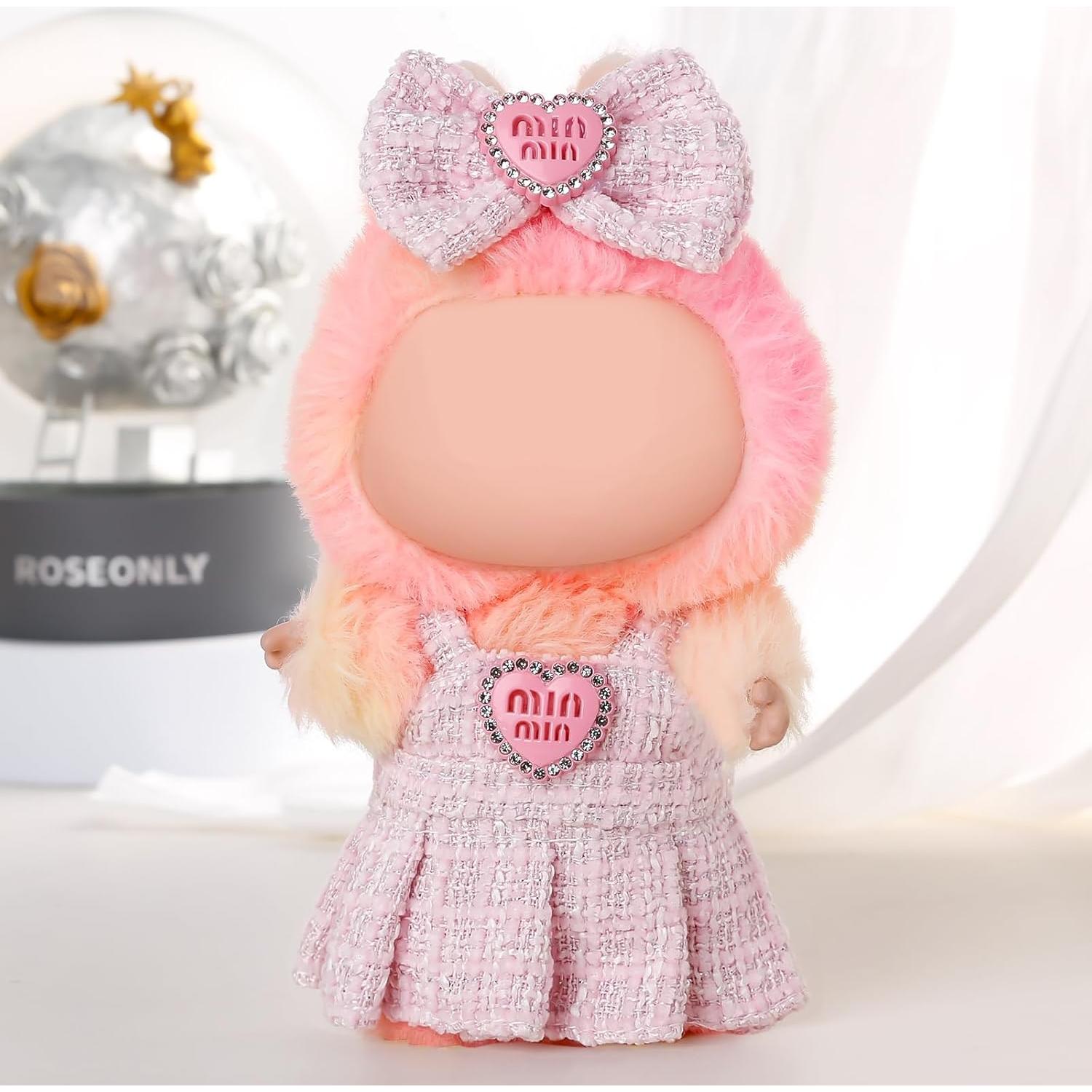 Conjunto de Ropa para Muñecas 17cm GNATE Rosa con Diadema