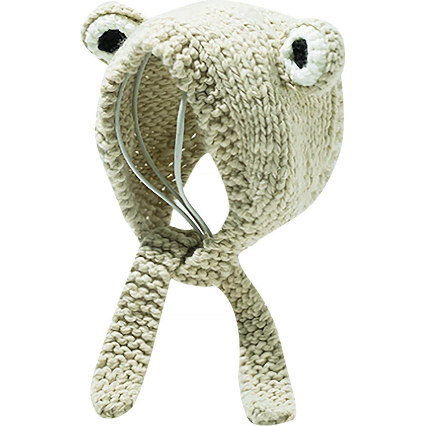 Gorro de Rana Tejido a Mano ANKOMINA para Niños y Adultos