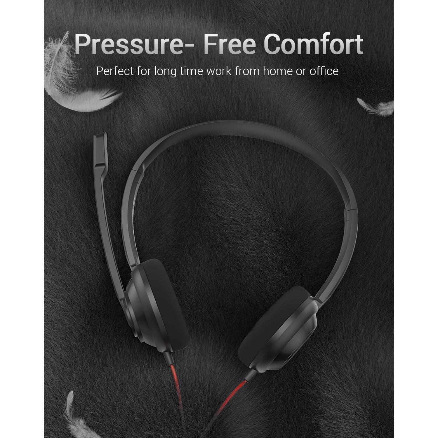 Auricular NUBWO HW02 USB y 3.5mm, Ligero y Cómodo para Llamadas