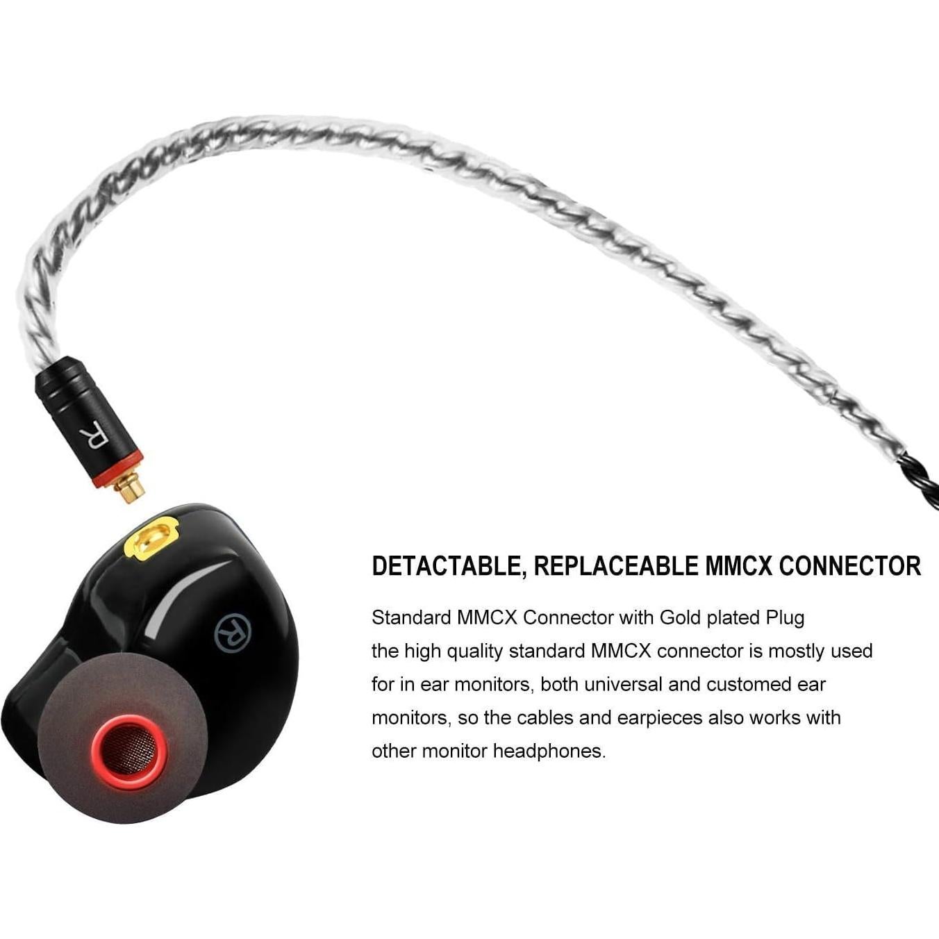 Auriculares In-Ear FAMATE A09T con Cable Desmontable y Aislamiento de Ruido