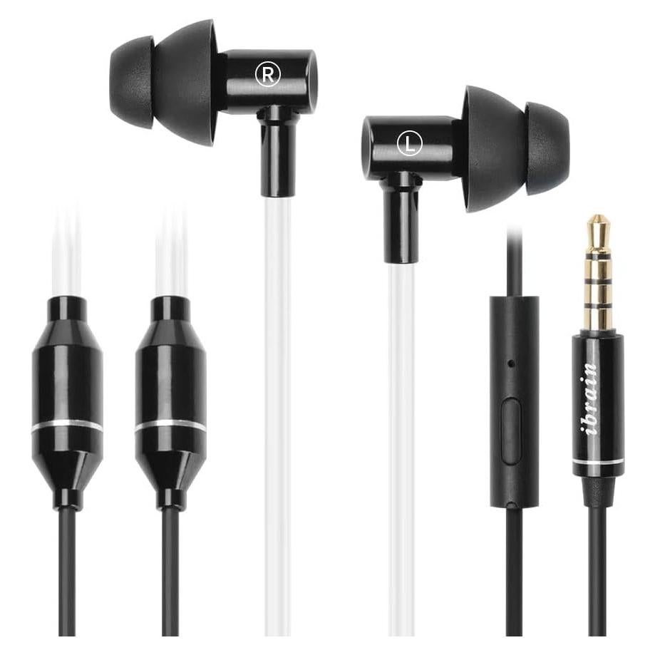 Auriculares Ibrain Air Tube In Ear con Micrófono - Negro